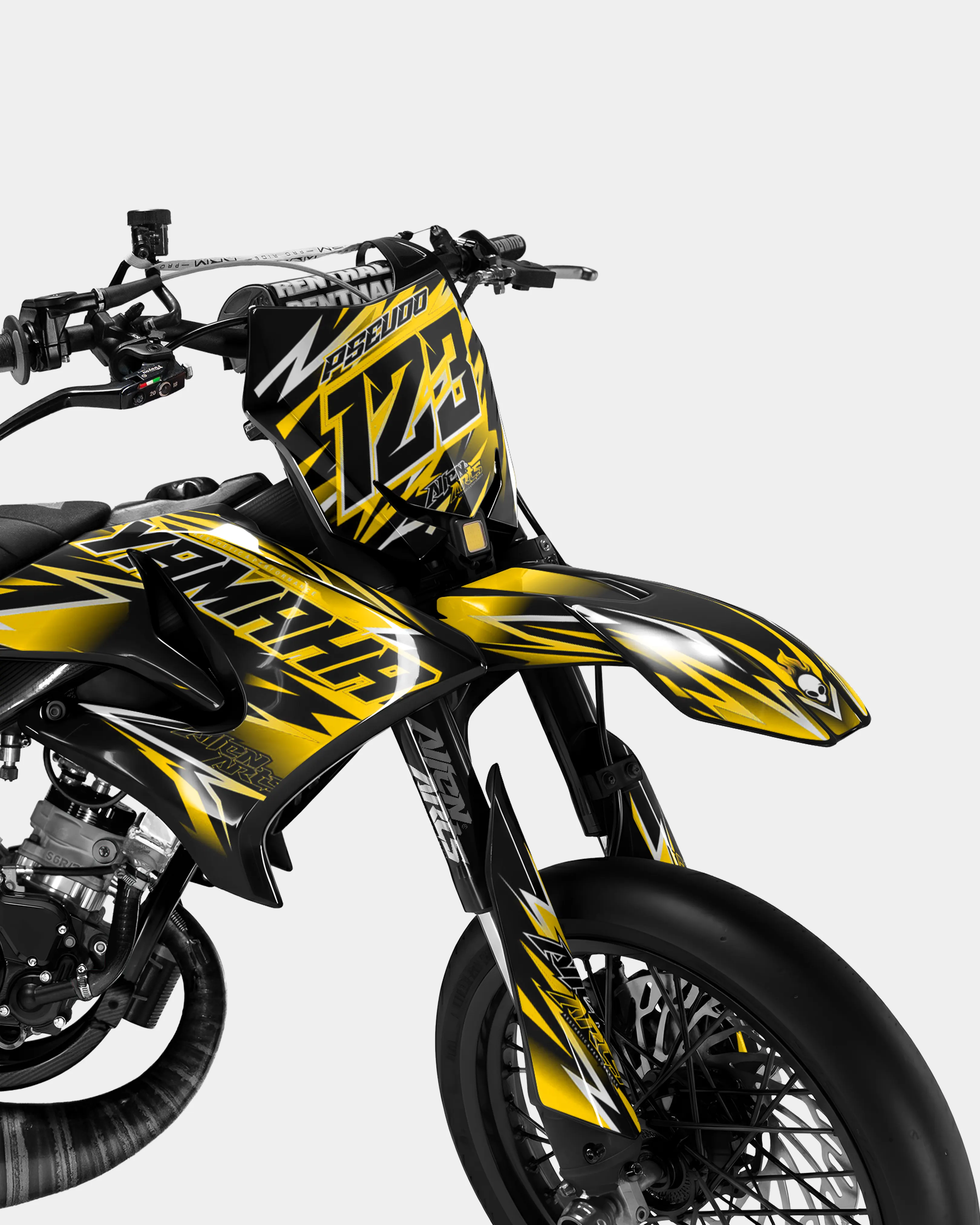ECLAT - Kit deco YAMAHA DT 50cc - Jaune foncé - Image 2