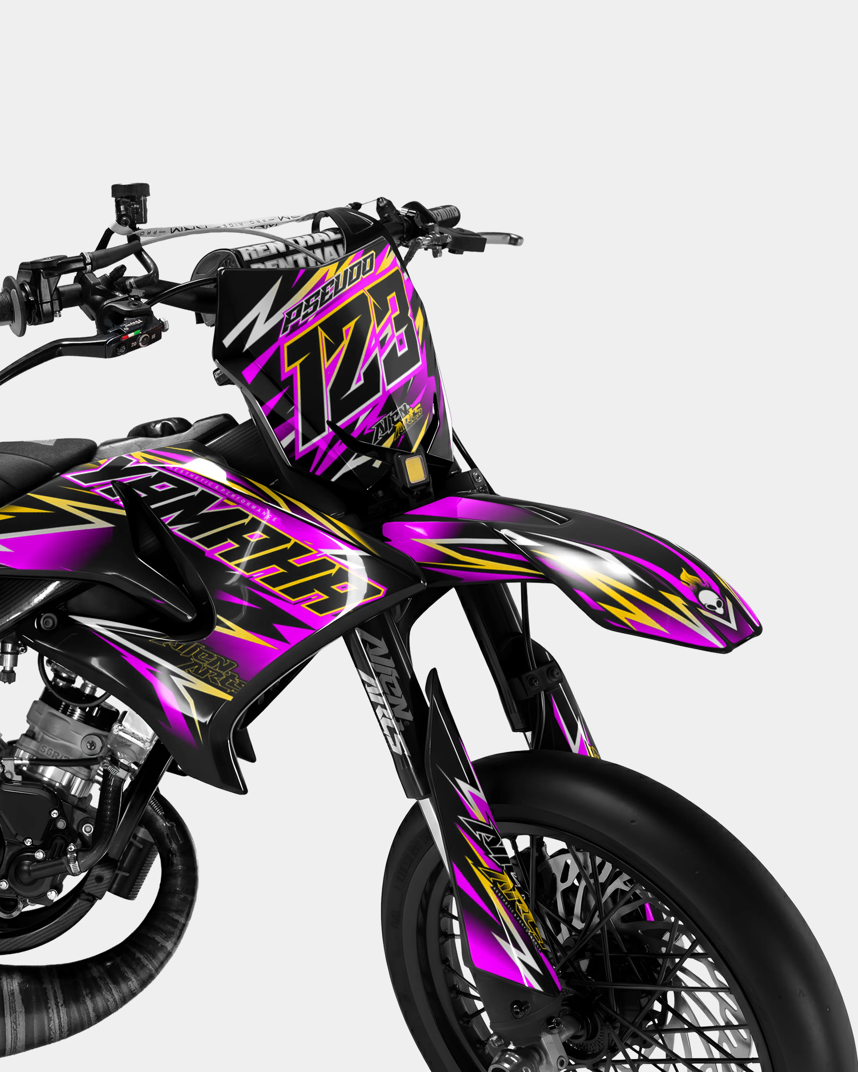ECLAT - Kit deco YAMAHA DT 50cc - Rose - Image 2