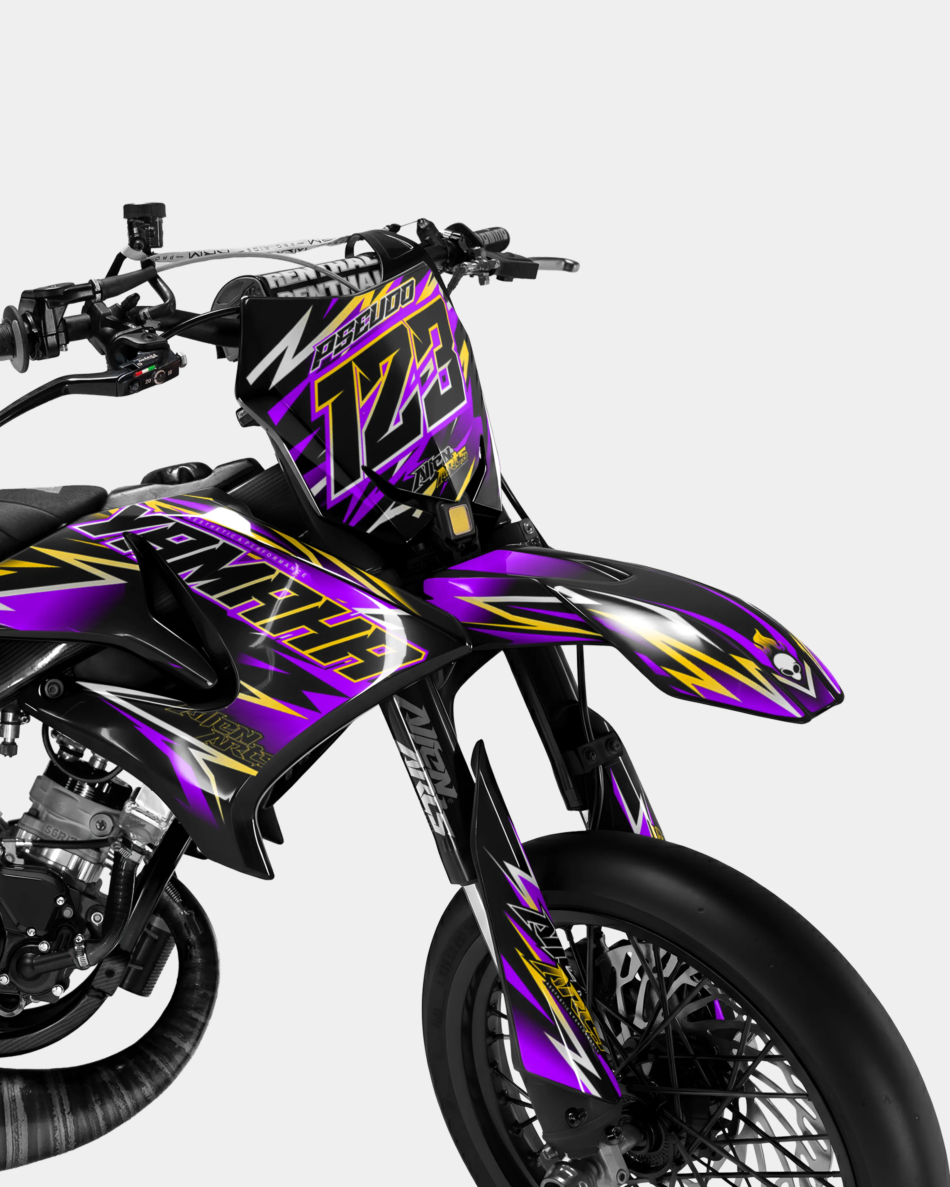 ECLAT - Kit deco YAMAHA DT 50cc - Violet - Image 2