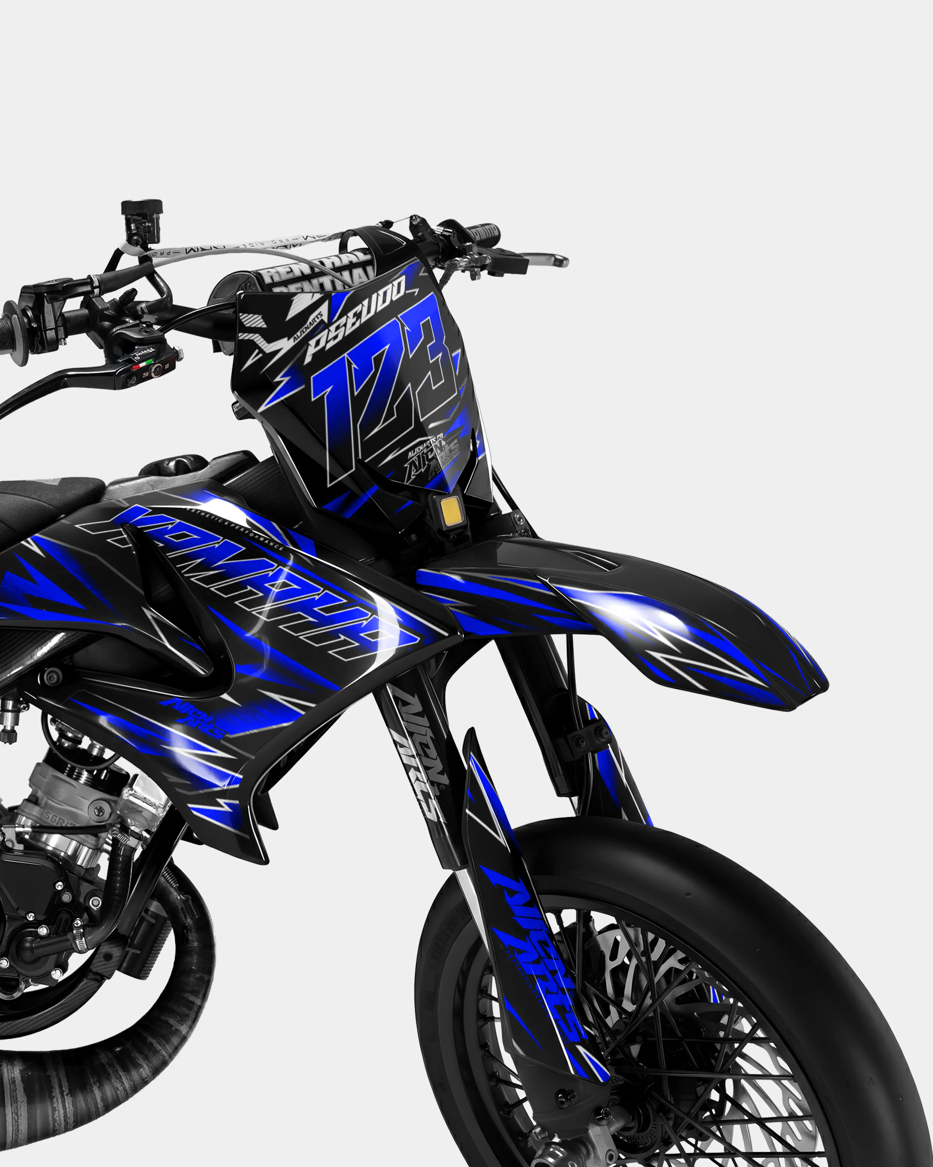 ELARA - Kit deco YAMAHA DT 50cc - Bleu foncé - Image 2
