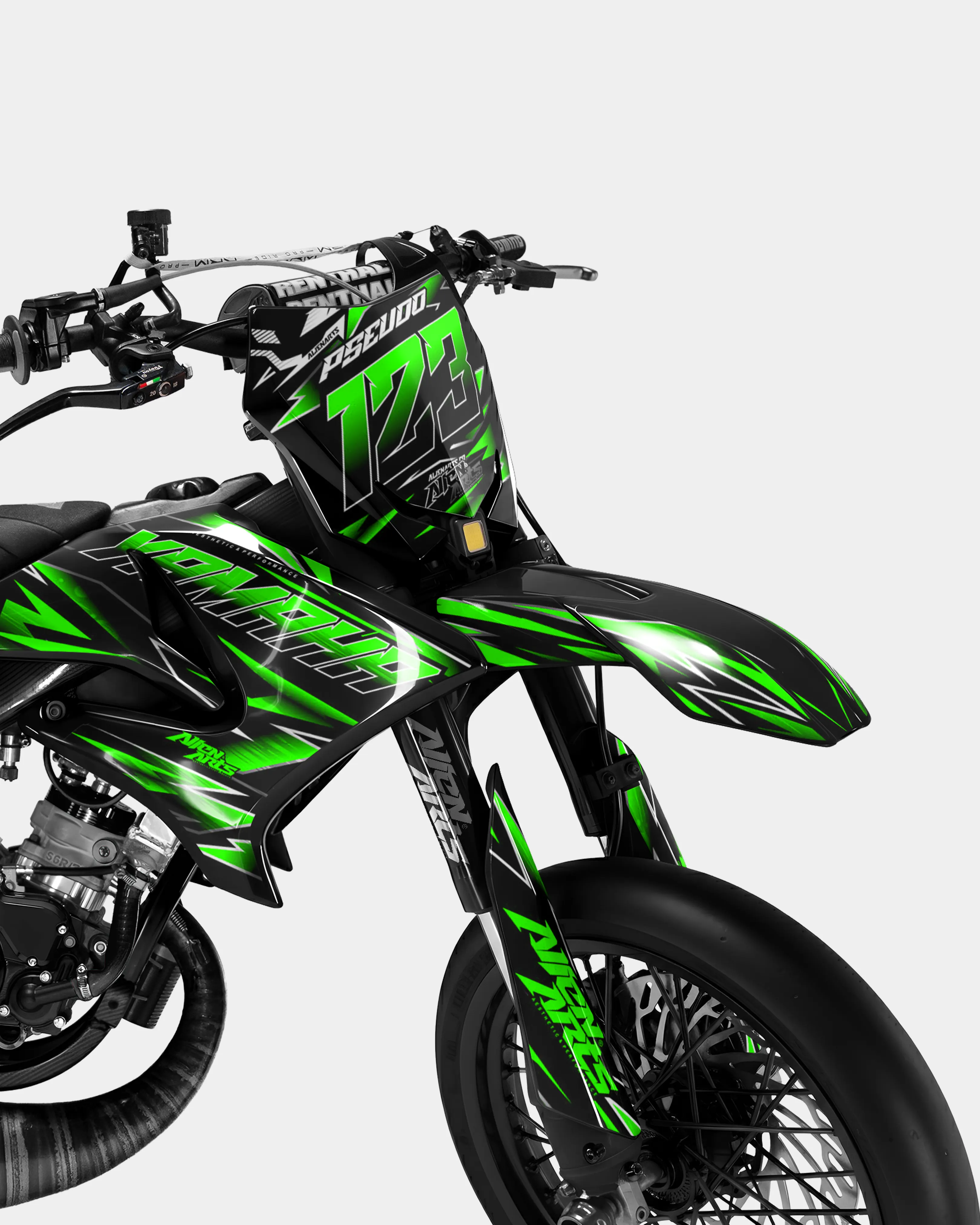 ELARA - Kit deco YAMAHA DT 50cc - Vert - Image 2
