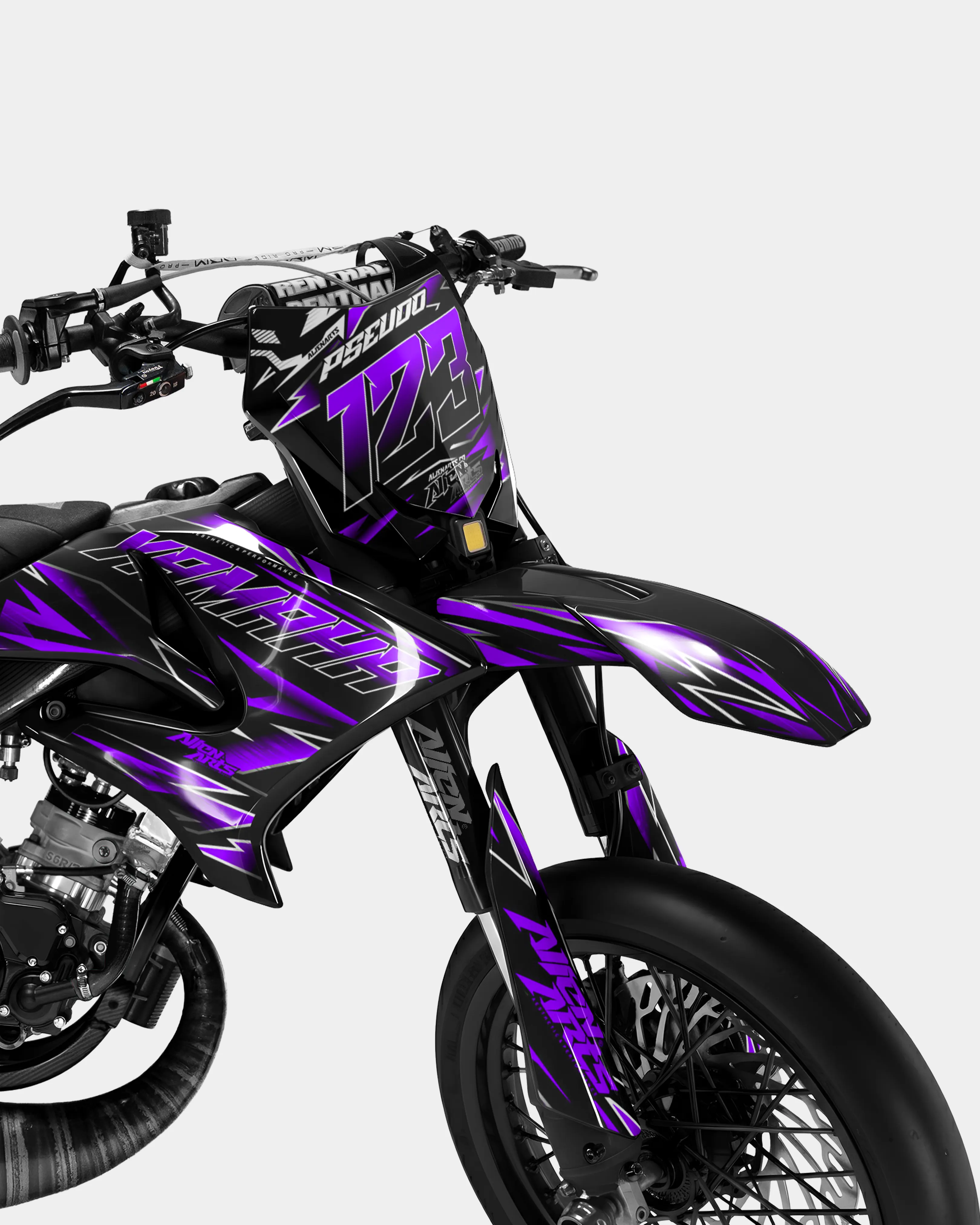 ELARA - Kit deco YAMAHA DT 50cc - Violet - Image 2