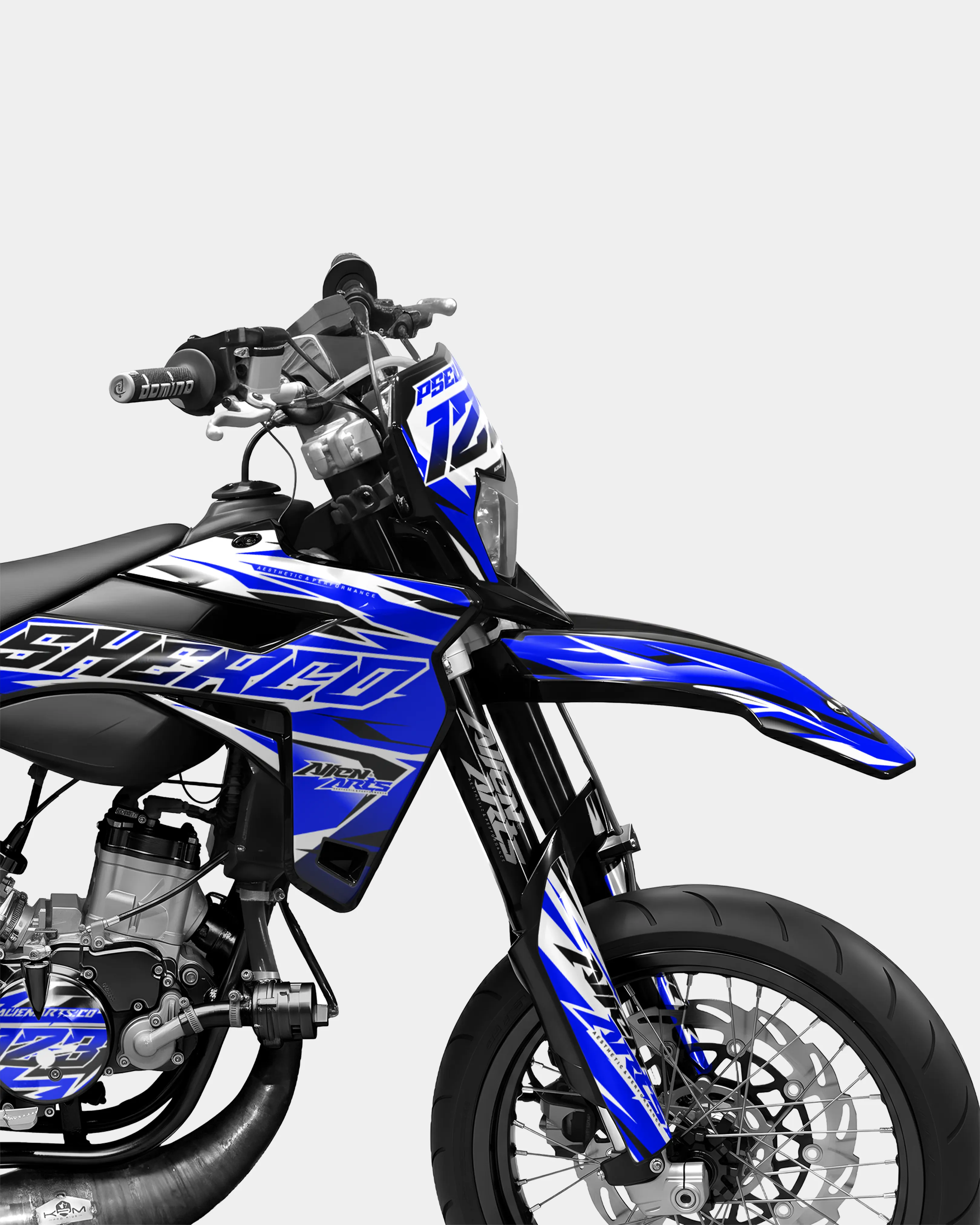 FABLE - Kit deco SHERCO 50cc - Bleu foncé - Image 3