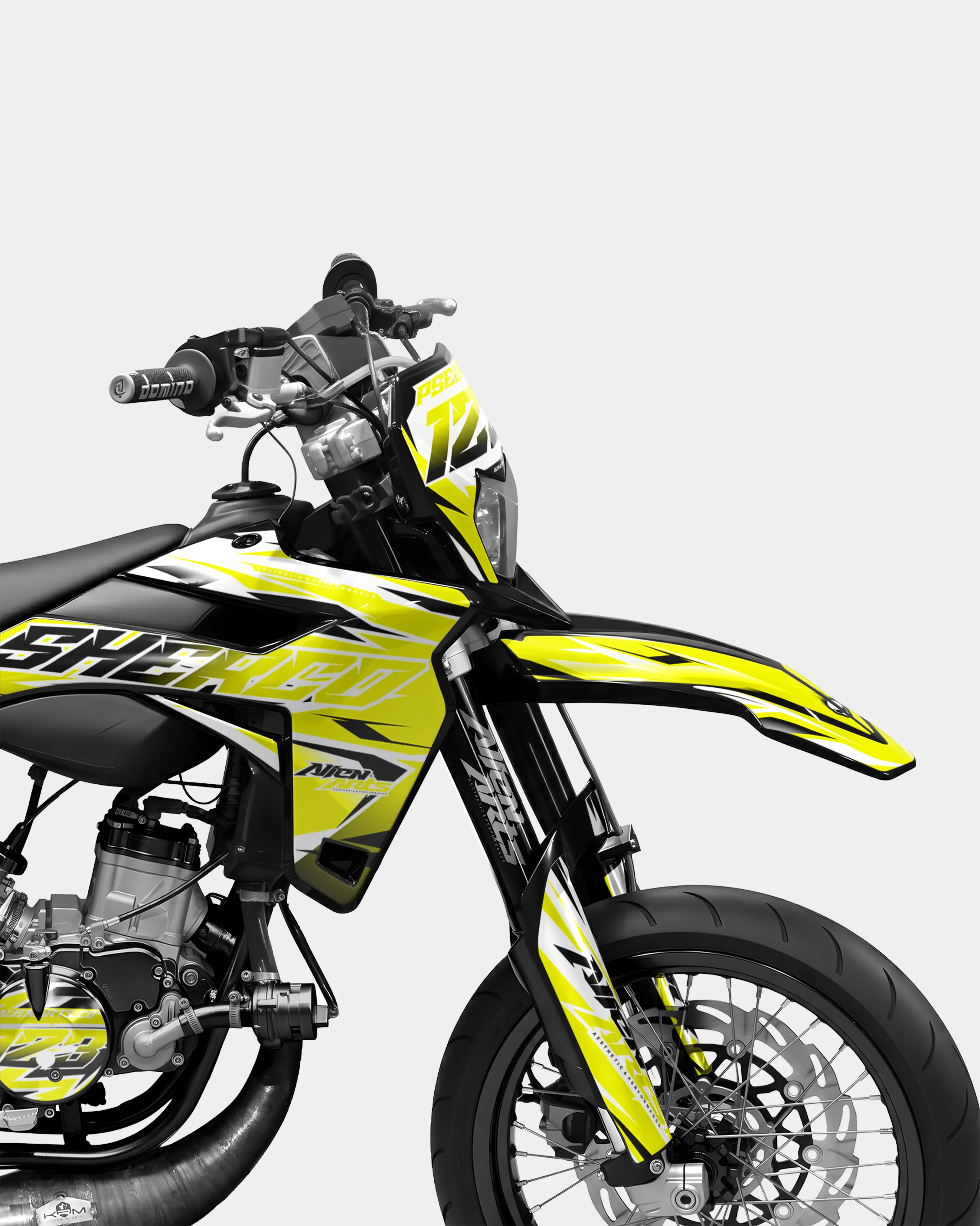 FABLE - Kit deco SHERCO 50cc - Jaune - Image 3
