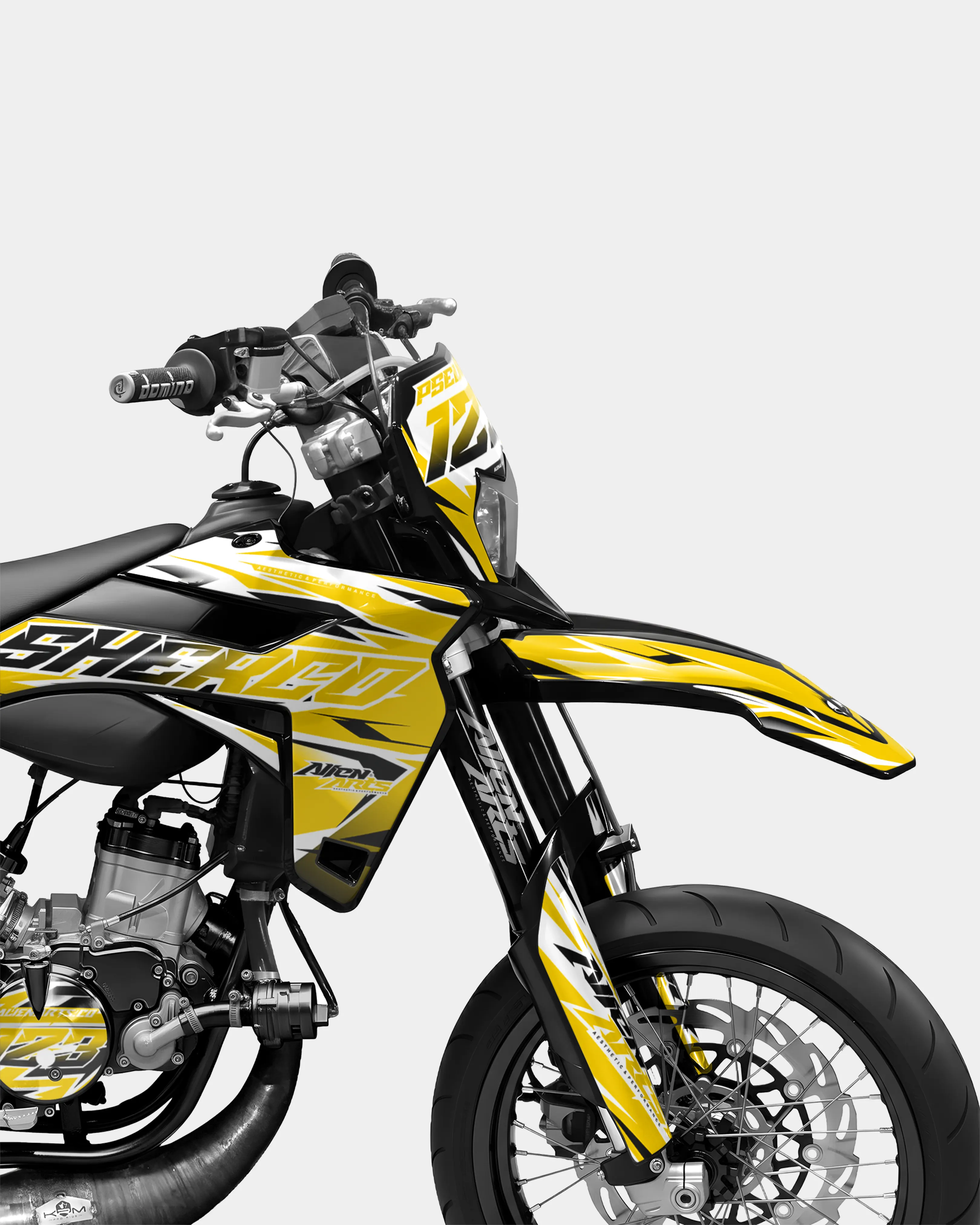 FABLE - Kit deco SHERCO 50cc - Jaune foncé - Image 3