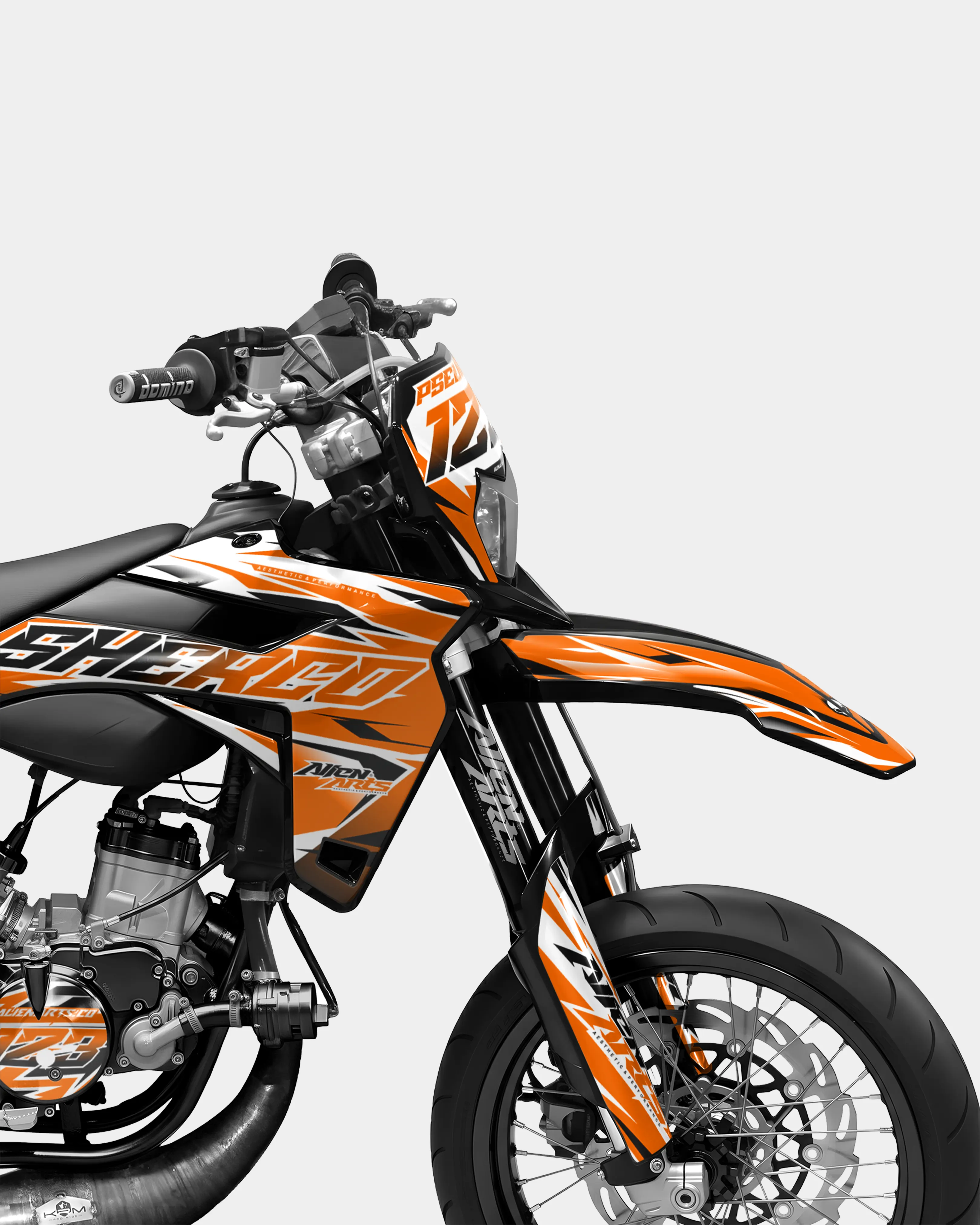 FABLE - Kit deco SHERCO 50cc - Orange - Image 3
