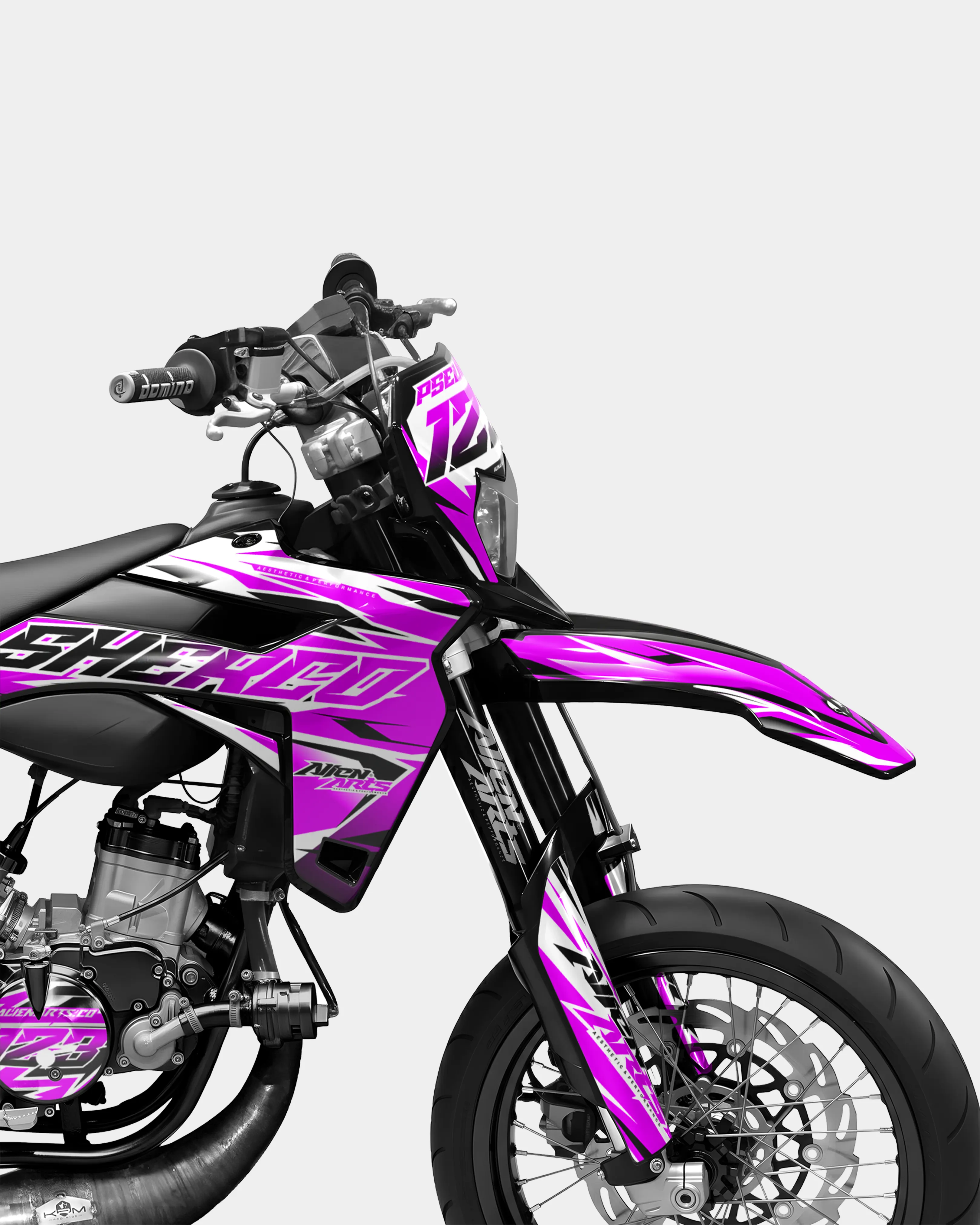 FABLE - Kit deco SHERCO 50cc - Rose - Image 3