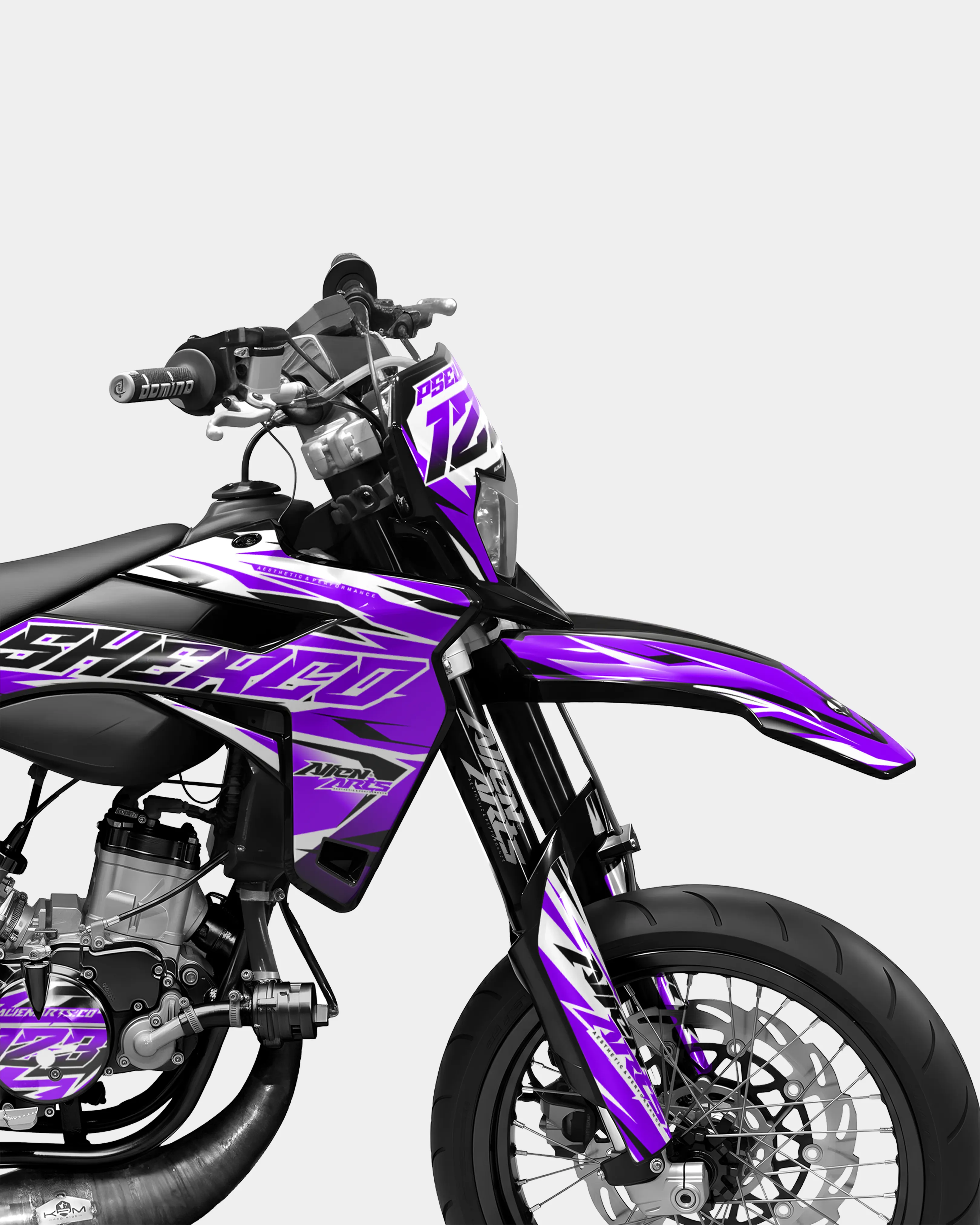 FABLE - Kit deco SHERCO 50cc - Violet - Image 3