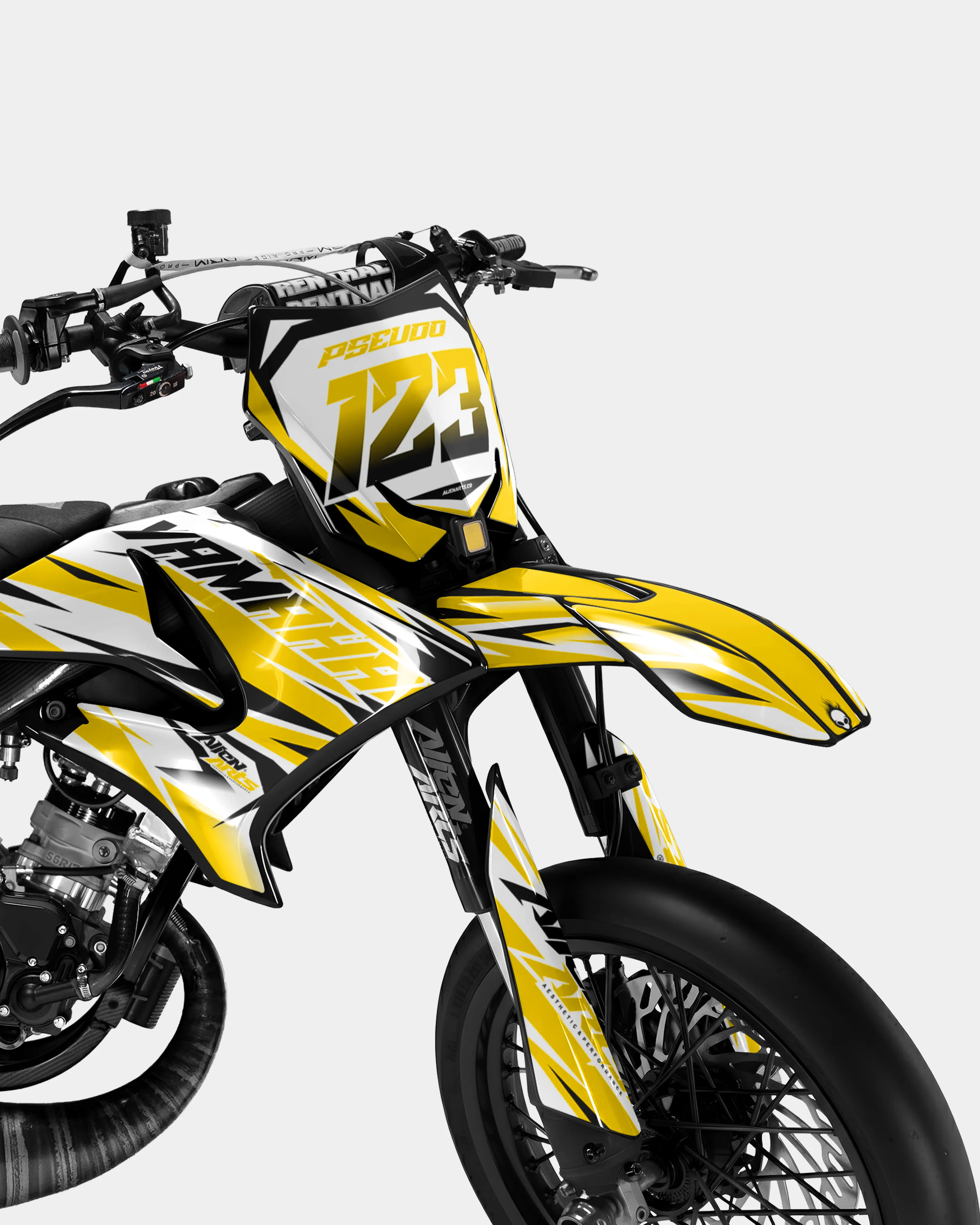 FABLE - Kit deco YAMAHA DT 50cc - Jaune foncé - Image 2