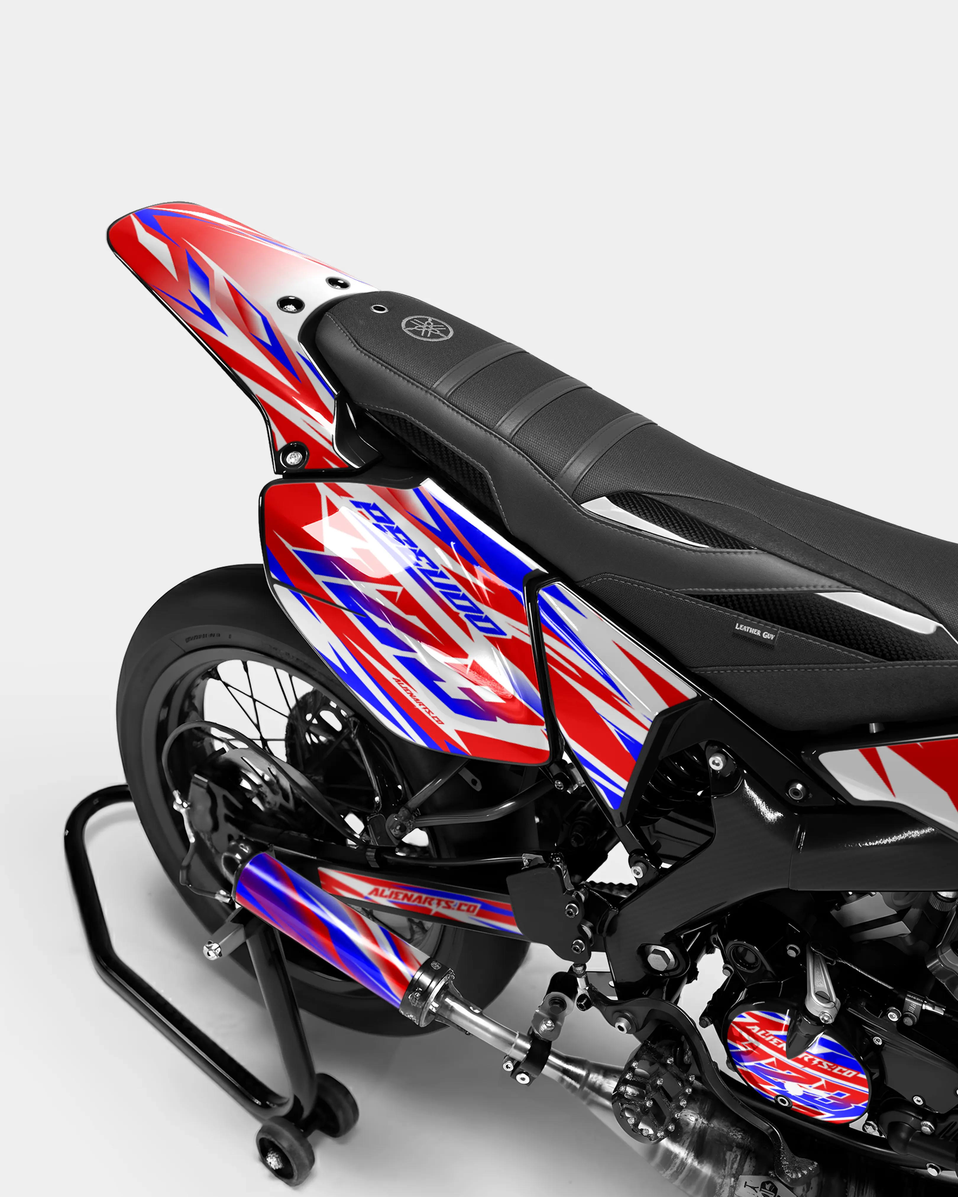 FABLE - Kit deco YAMAHA DT 50cc - Rouge Bleu - Image 3