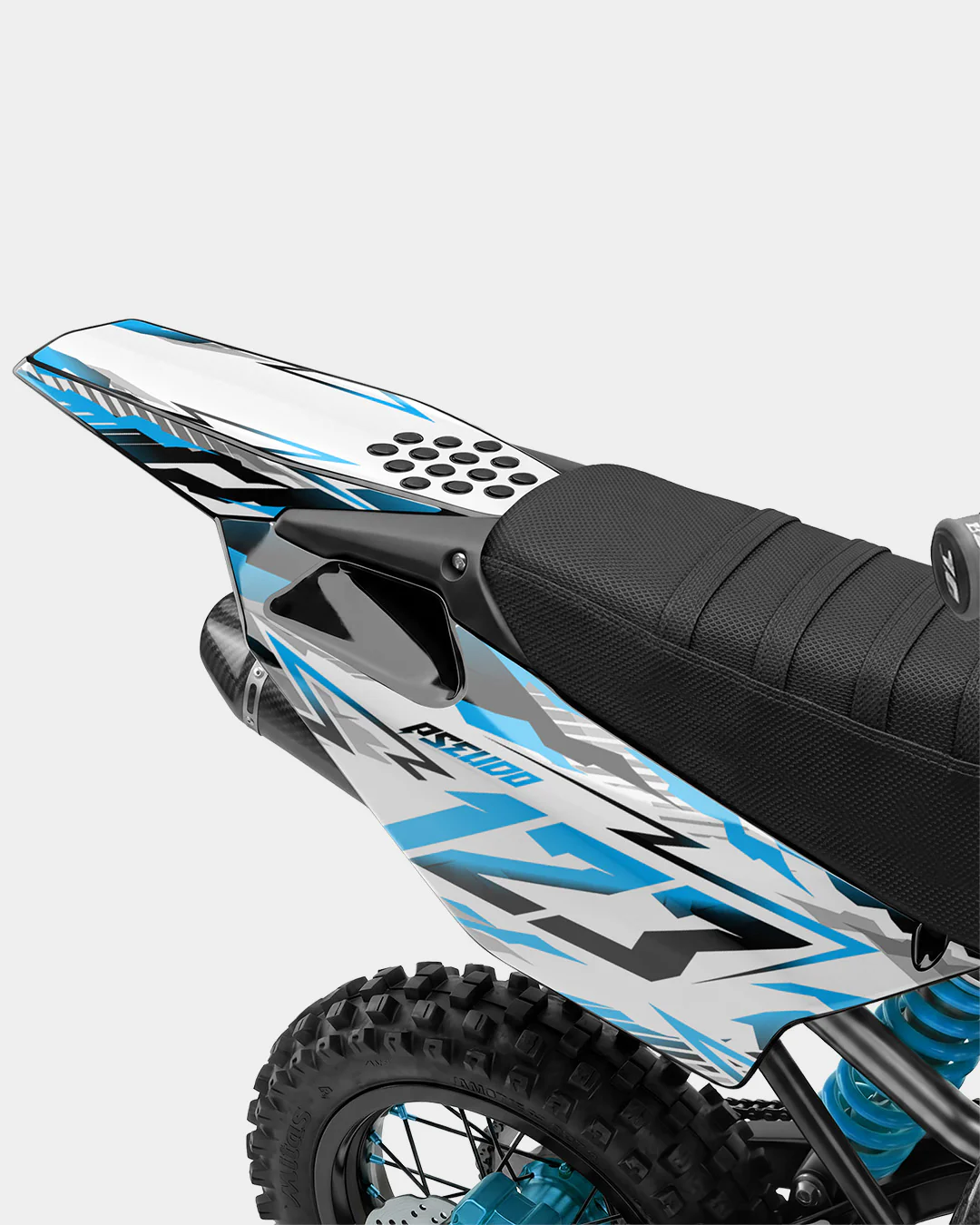 FERAL - Kit Déco Dirt Bike Semi-Personnalisable - Bleu - Image 3