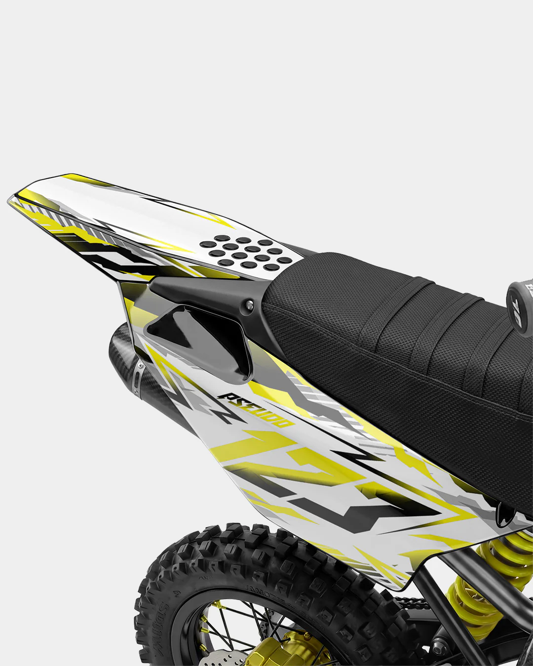 FERAL - Kit Déco Dirt Bike Semi-Personnalisable - Jaune - Image 3