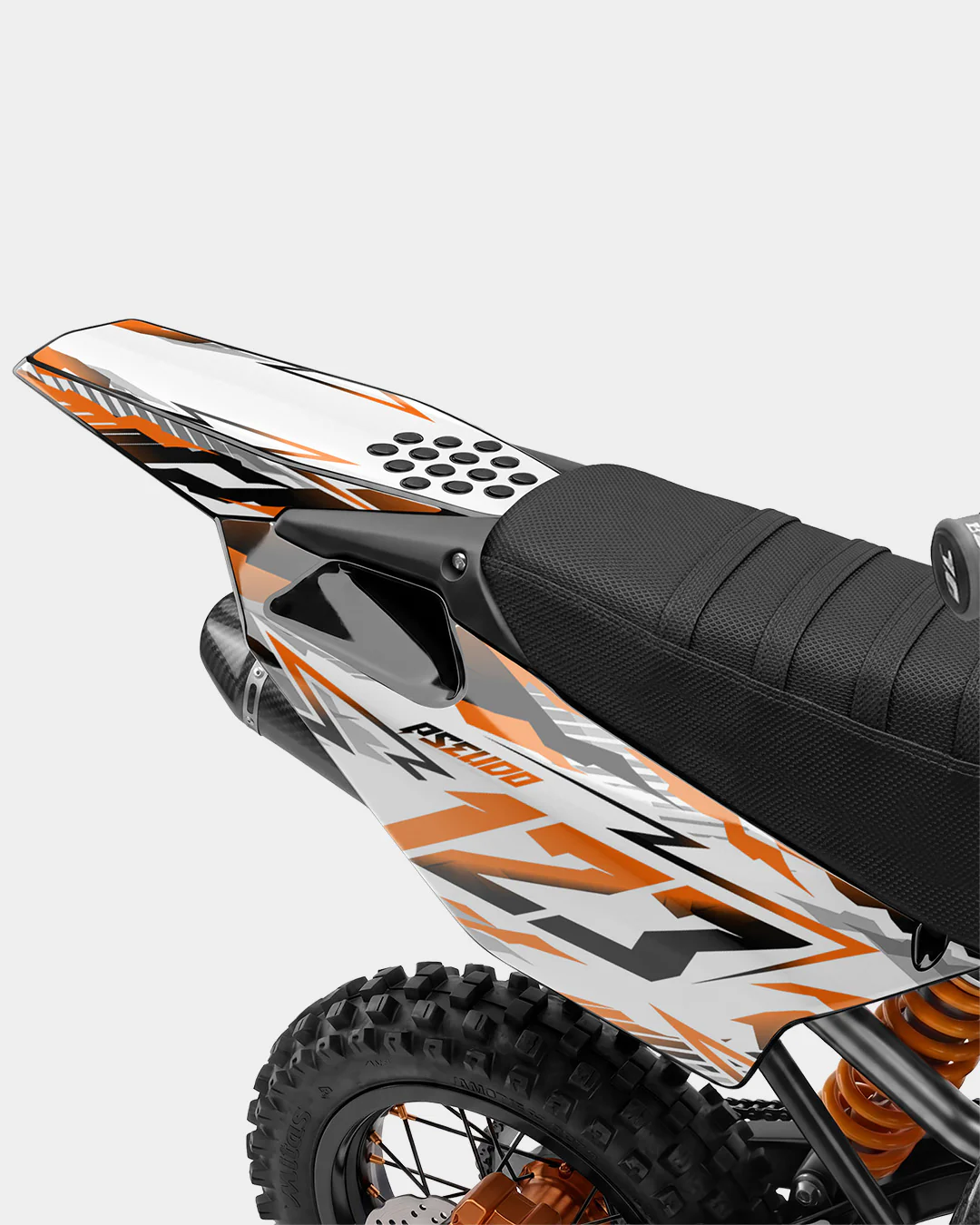FERAL - Kit Déco Dirt Bike Semi-Personnalisable - Orange - Image 3