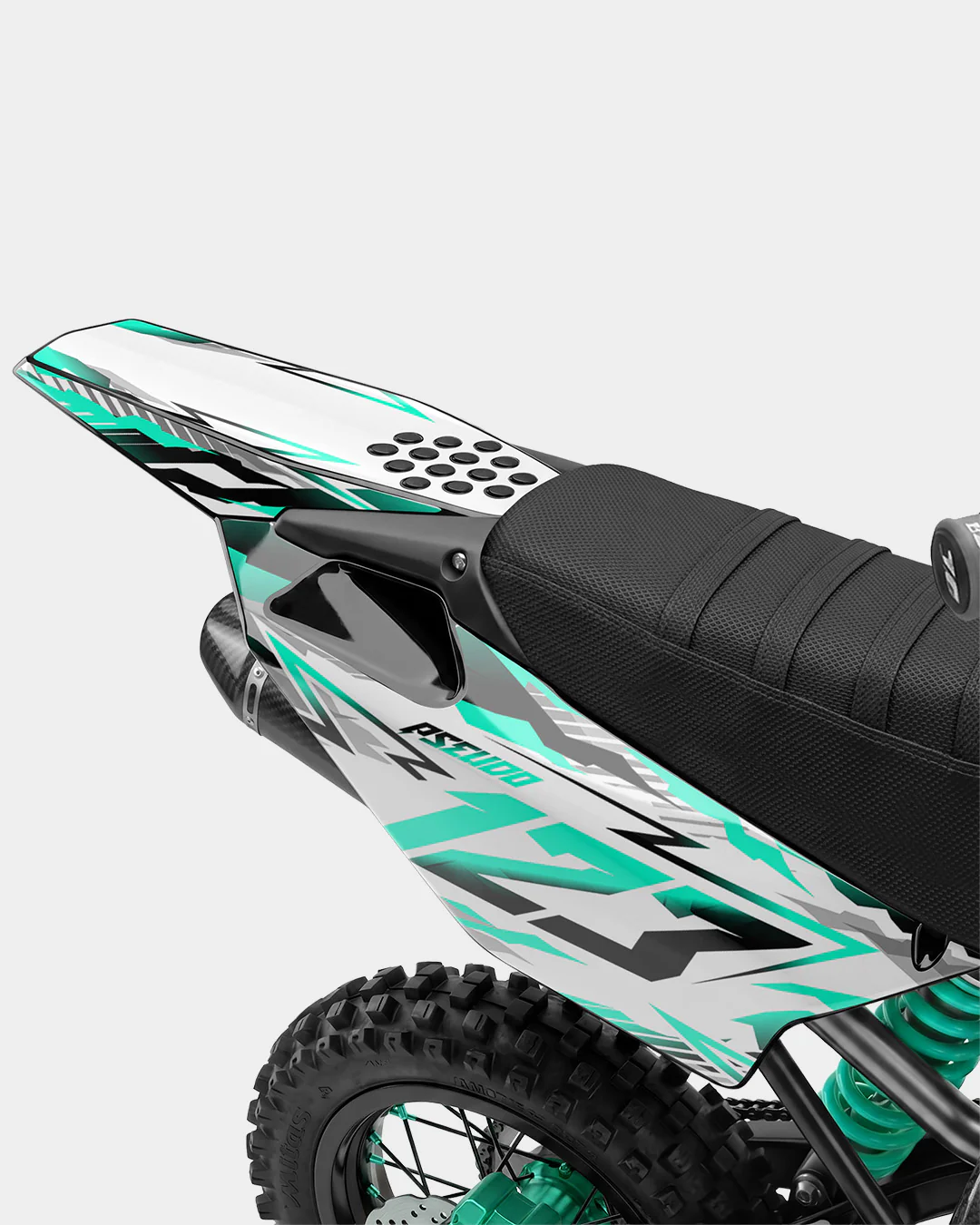 FERAL - Kit Déco Dirt Bike Semi-Personnalisable - Turquoise - Image 3