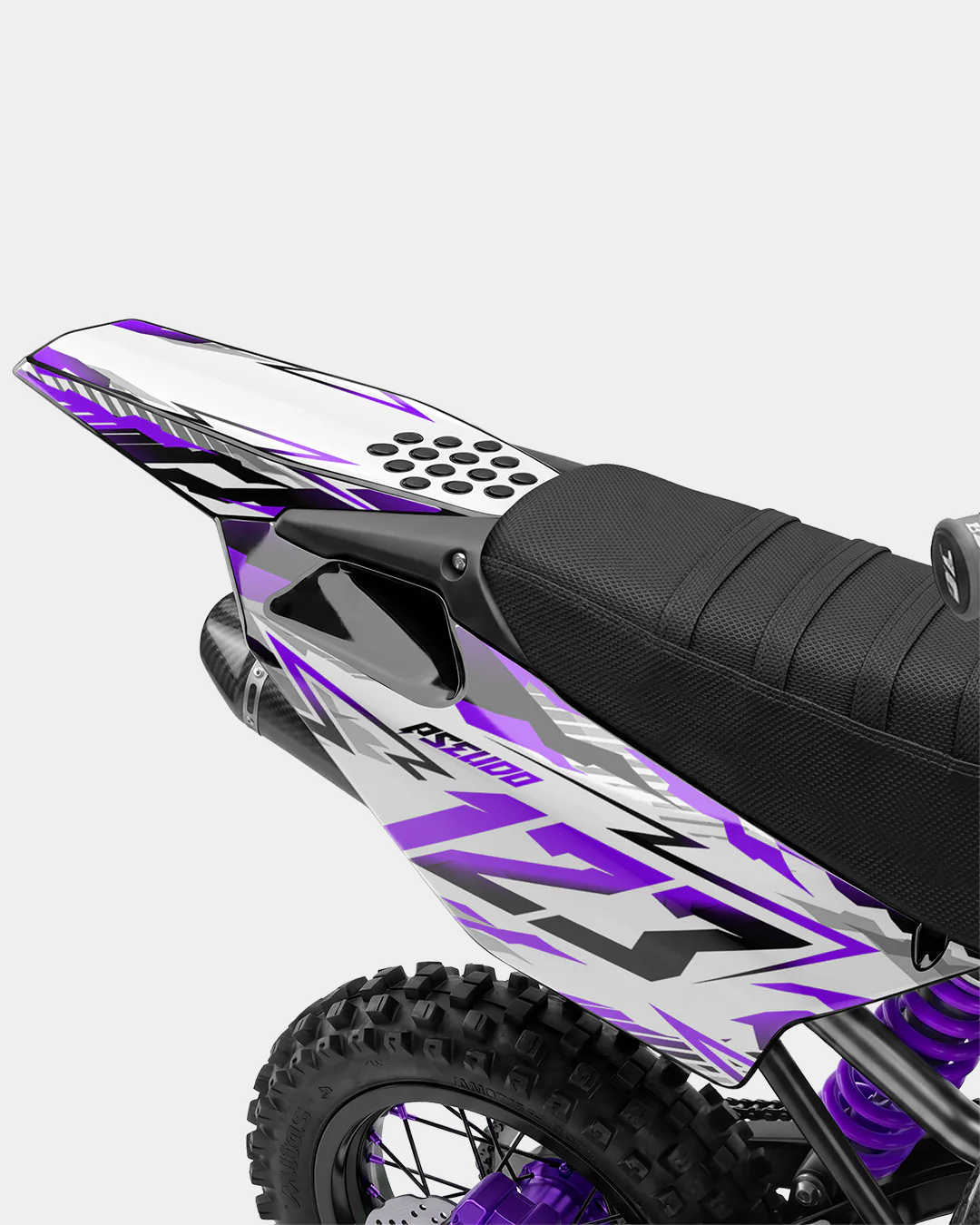 FERAL - Kit Déco Dirt Bike Semi-Personnalisable - Violet - Image 3