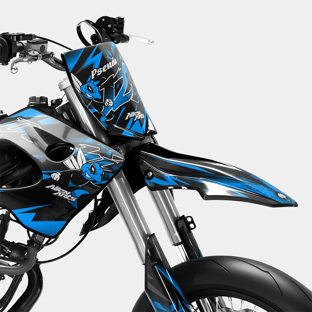 LISSE - Kit deco DERBI 50cc - Bleu - Image 2