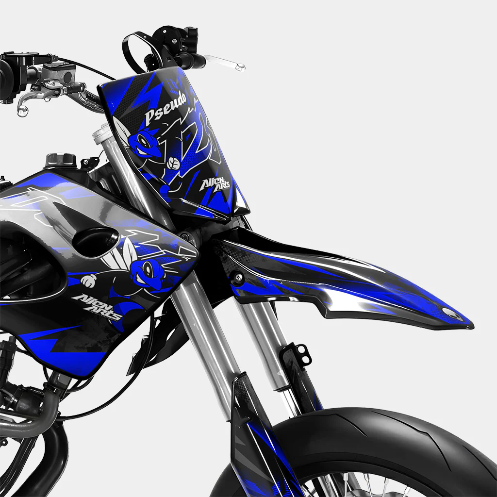 LISSE - Kit deco DERBI 50cc - Bleu Foncé - Image 2