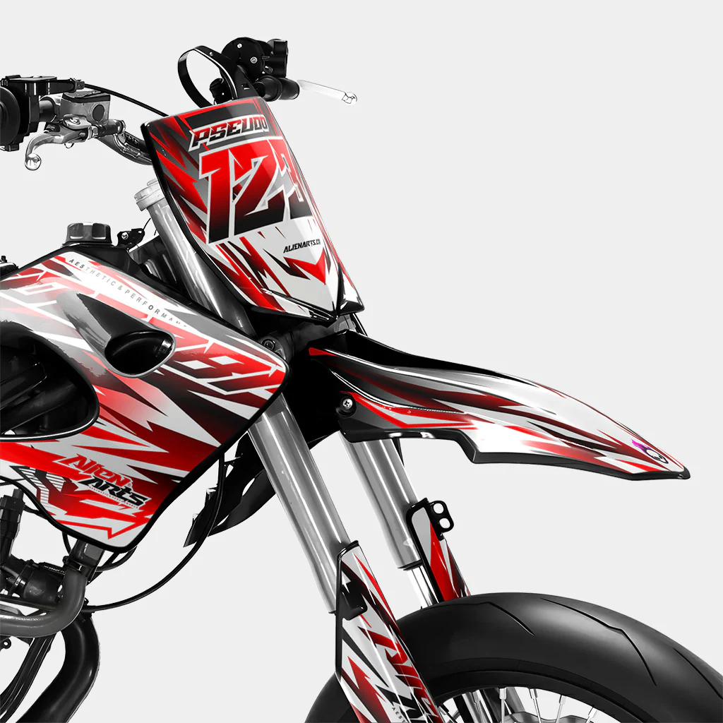 FIKA - Kit deco DERBI 50cc - Rouge - Image 2