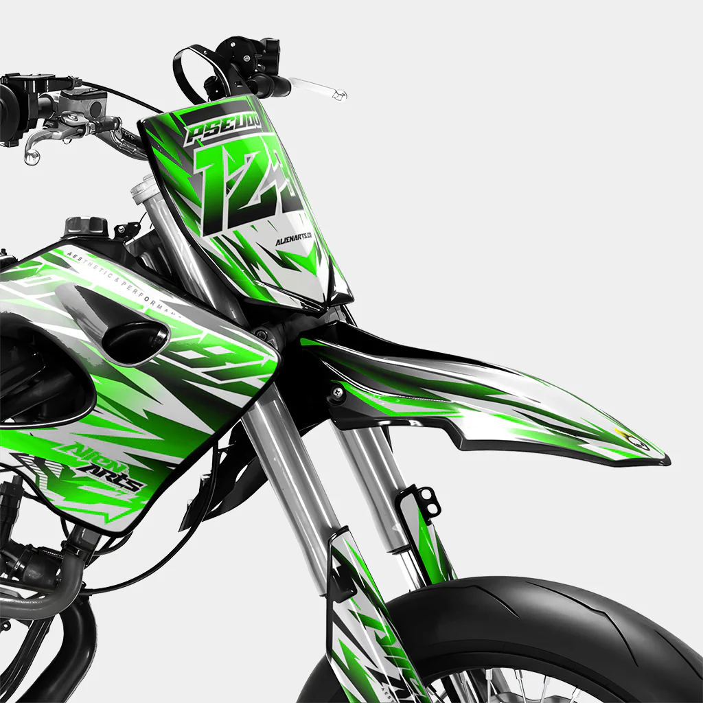 FIKA - Kit deco DERBI 50cc - Vert - Image 2