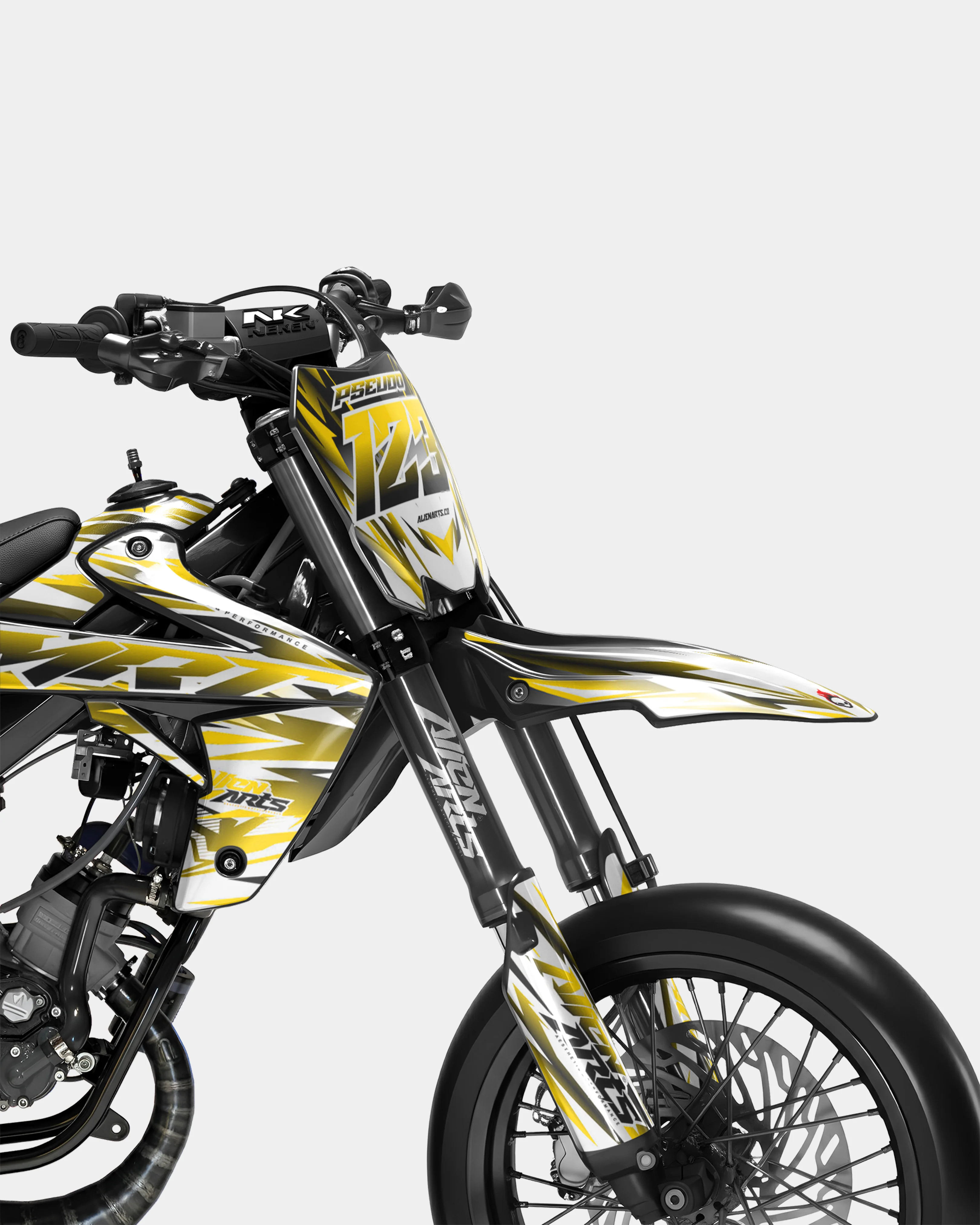 FIKA - Kit deco RIEJU 50cc - Jaune Foncé - Image 2