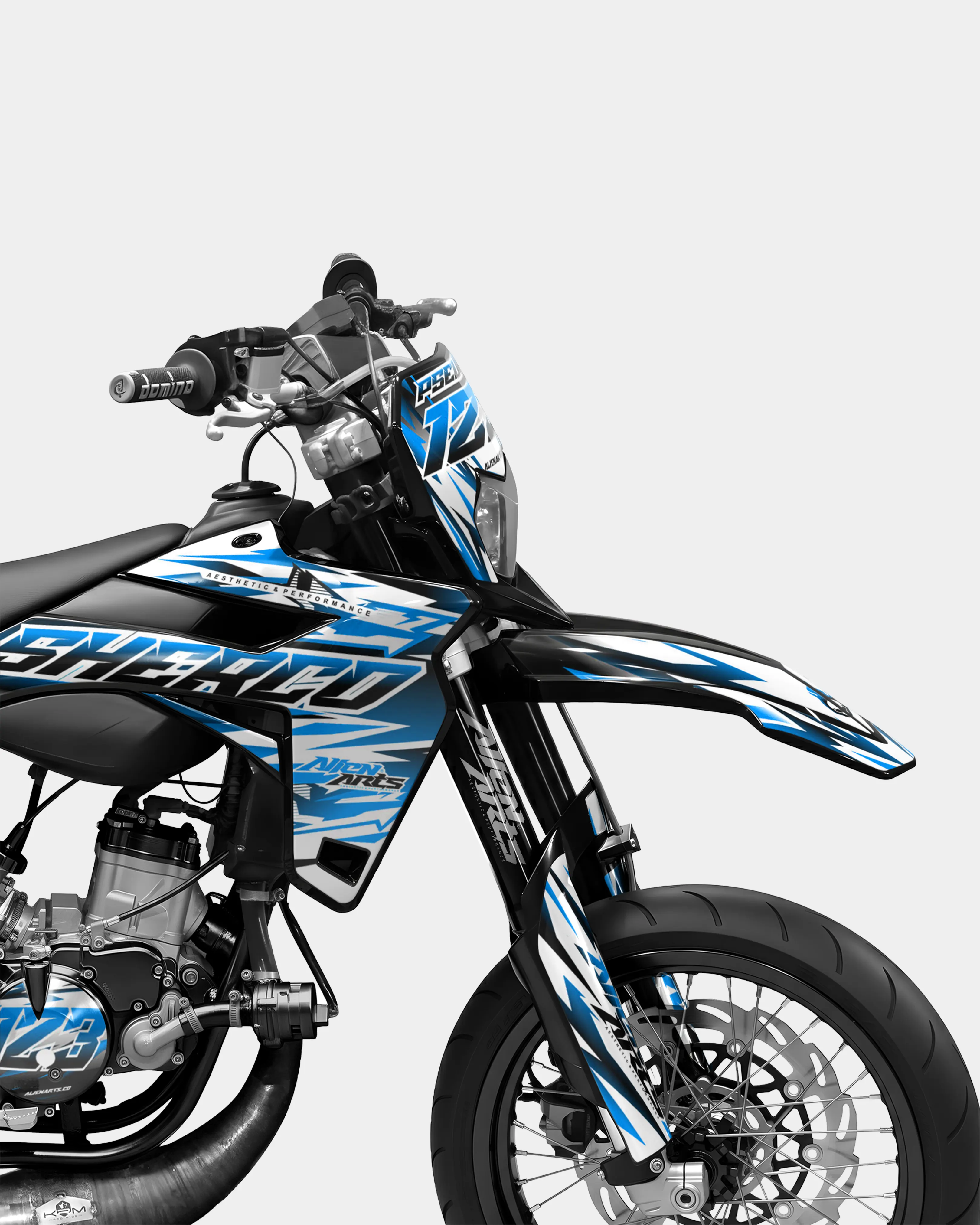 FIKA - Kit deco SHERCO 50cc - Bleu - Image 3
