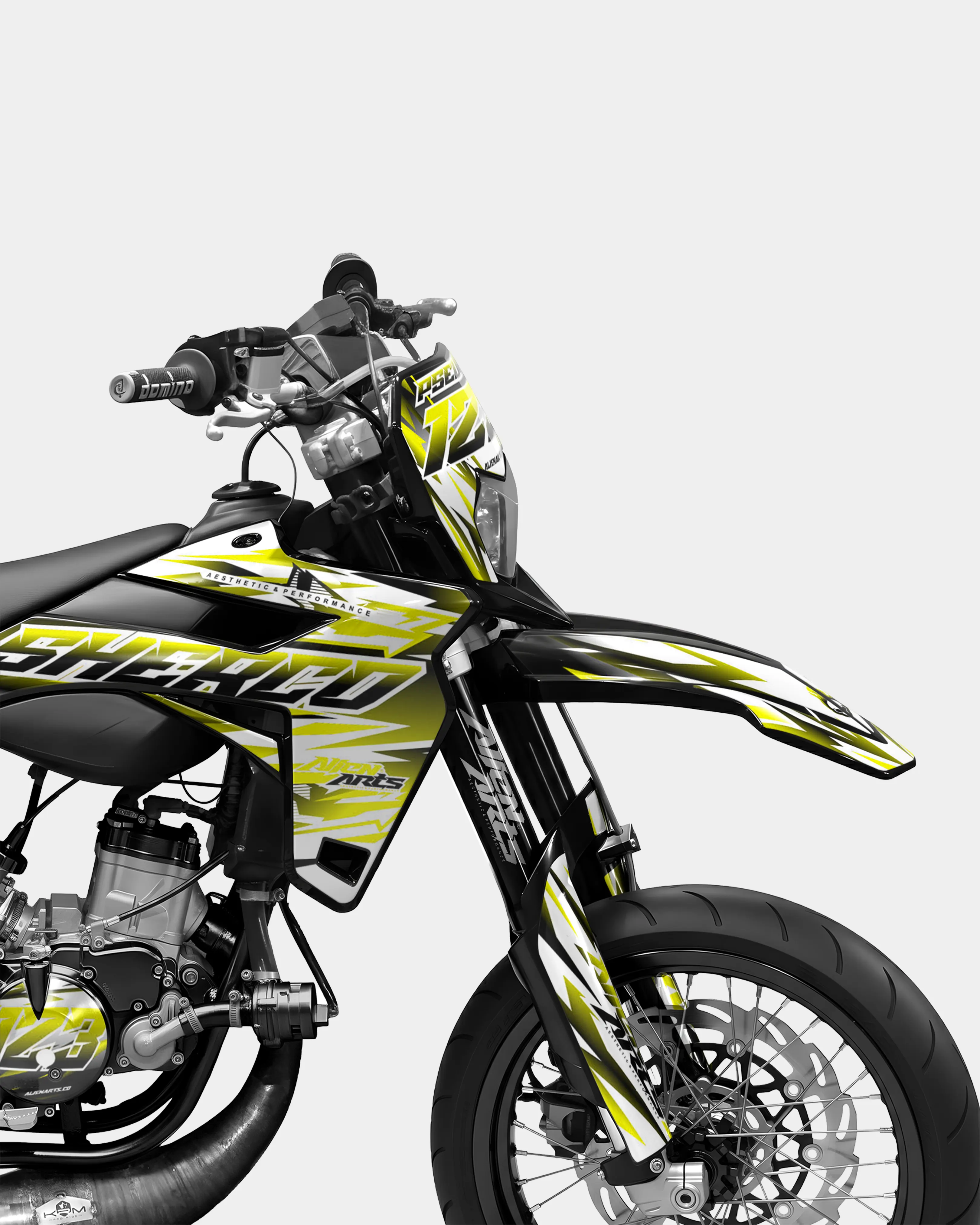 FIKA - Kit deco SHERCO 50cc - Jaune - Image 3