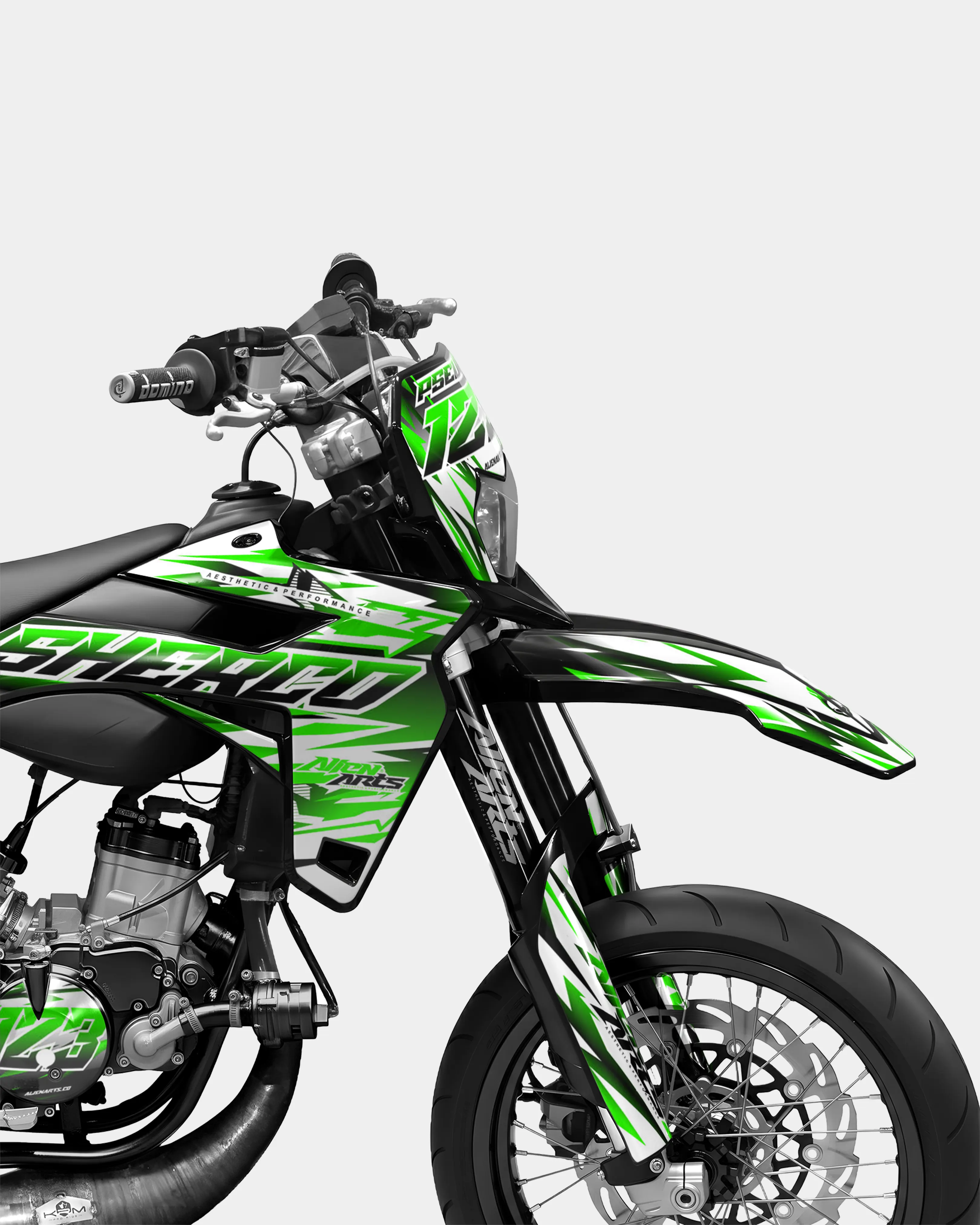 FIKA - Kit deco SHERCO 50cc - Vert - Image 3