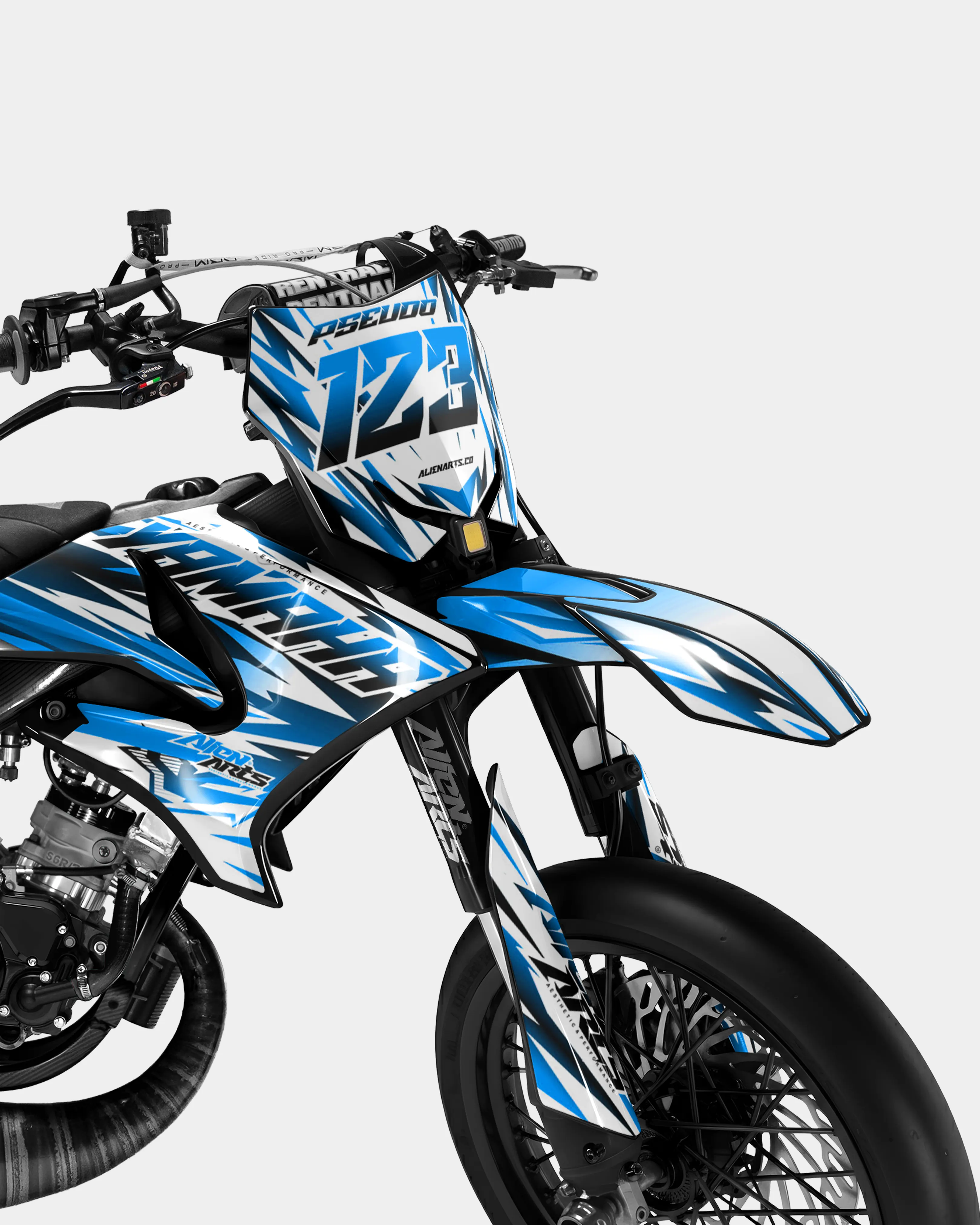 FIKA - Kit deco YAMAHA DT 50cc - Bleu - Image 2