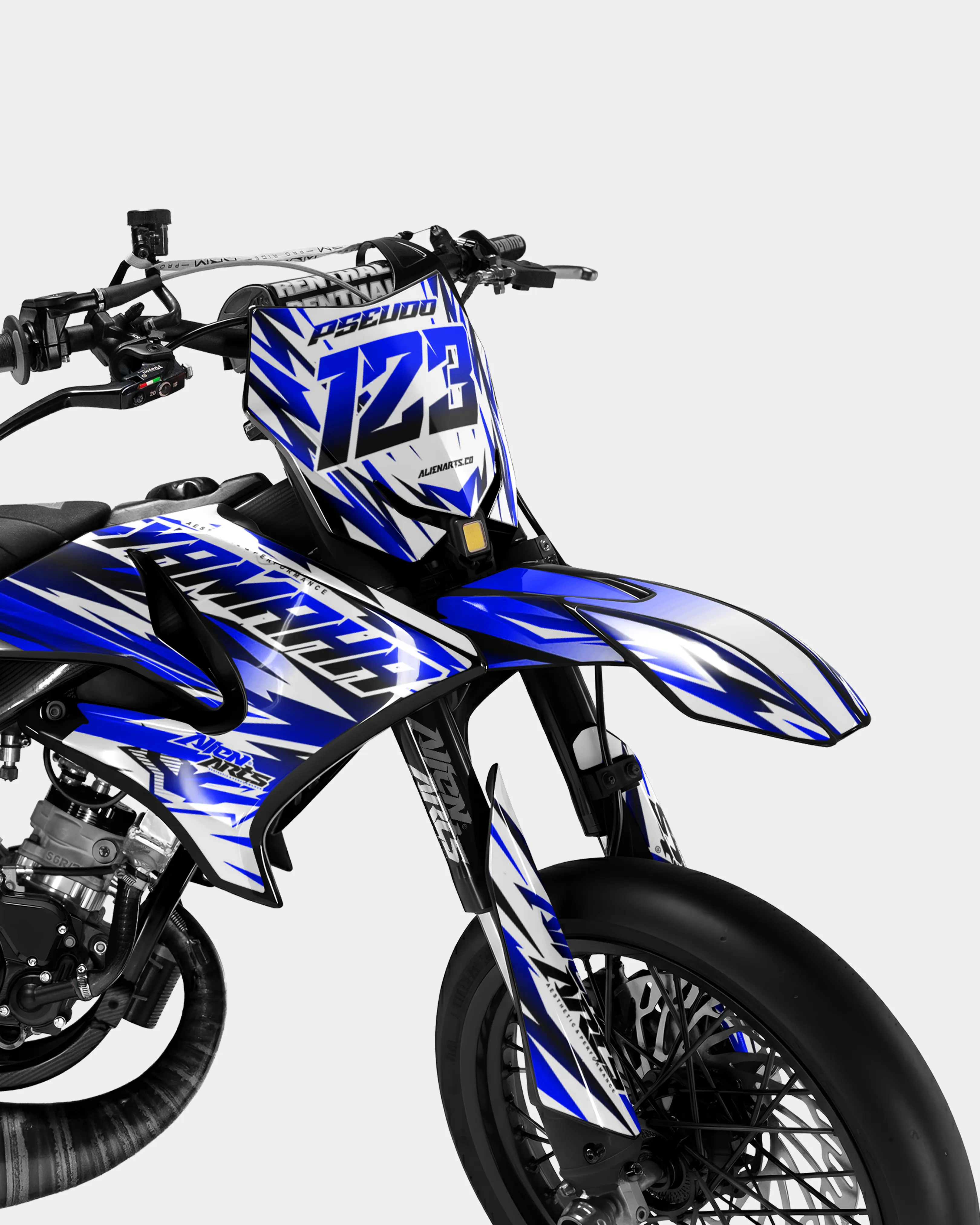 FIKA - Kit deco YAMAHA DT 50cc - Bleu foncé - Image 2