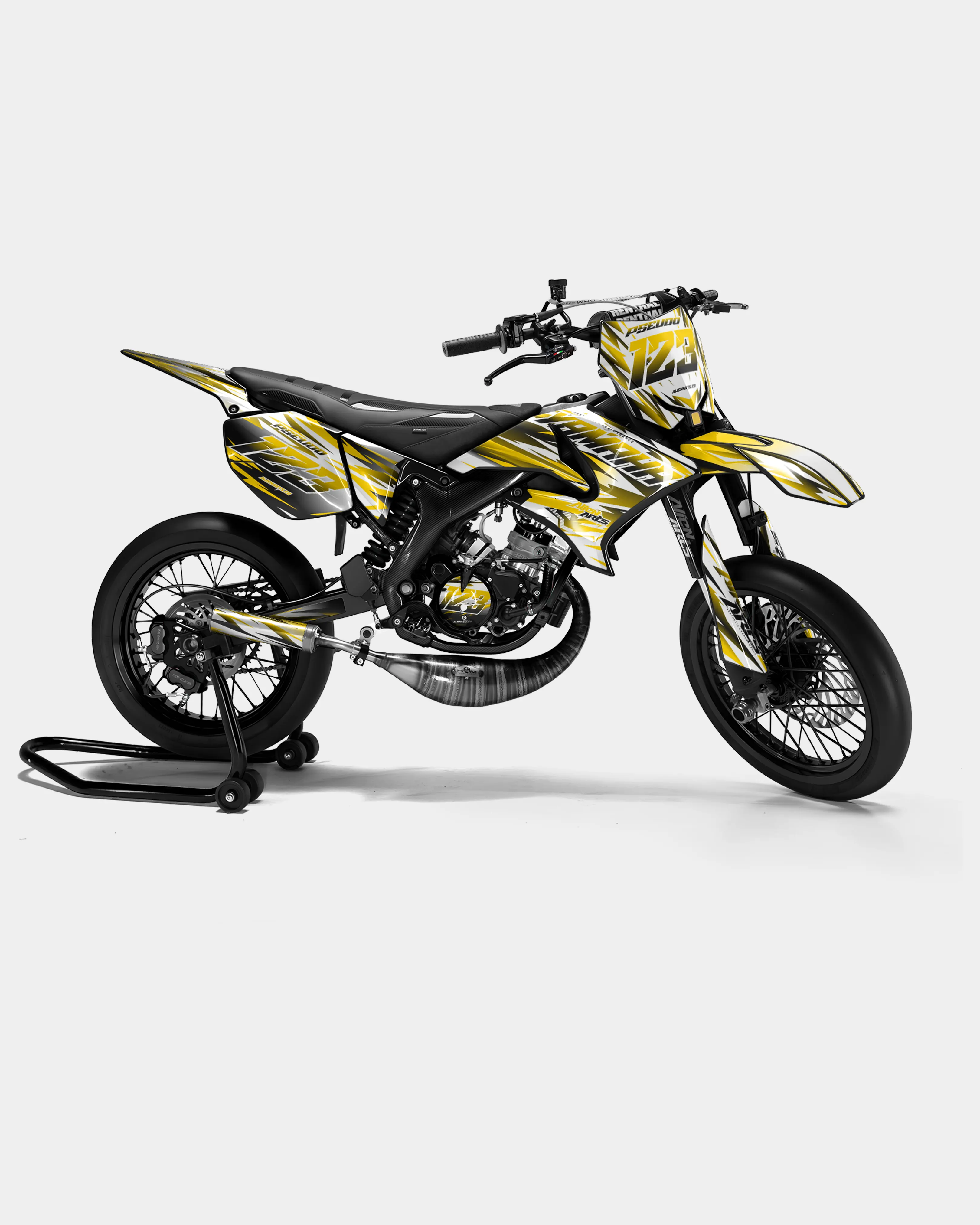 FIKA - Kit deco YAMAHA DT 50cc - Jaune foncé