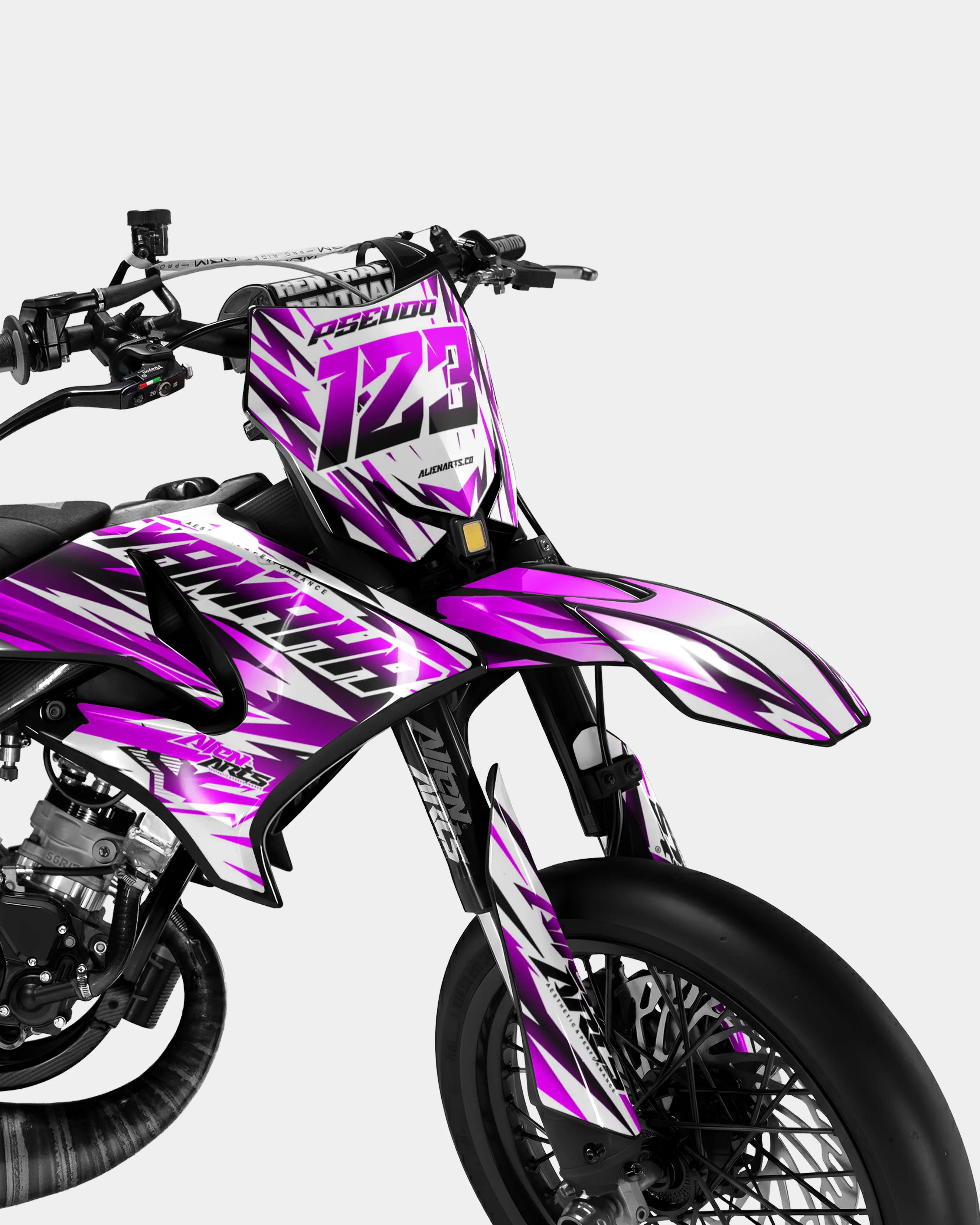 FIKA - Kit deco YAMAHA DT 50cc - Rose - Image 2