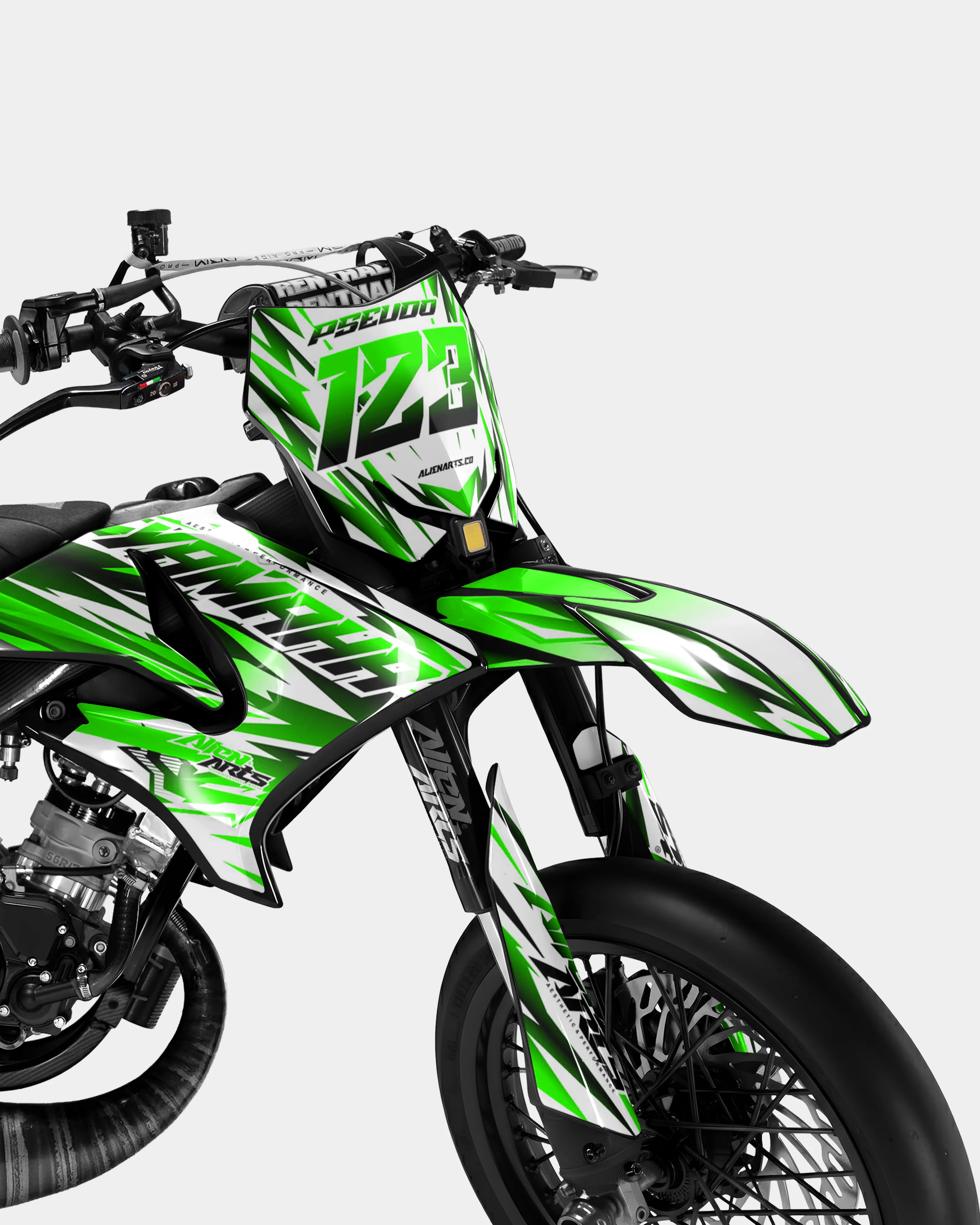 FIKA - Kit deco YAMAHA DT 50cc - Vert - Image 2