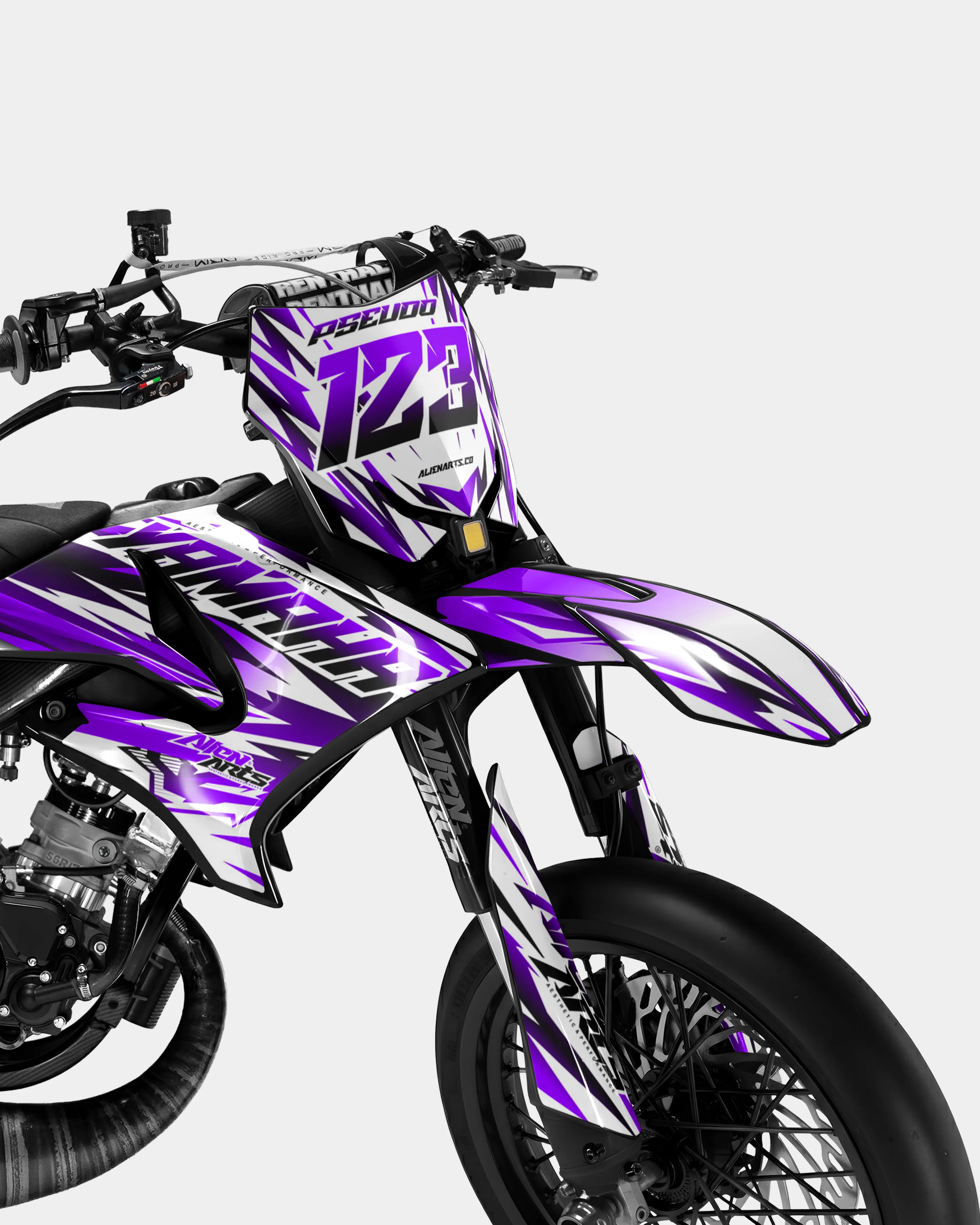 FIKA - Kit deco YAMAHA DT 50cc - Violet - Image 2