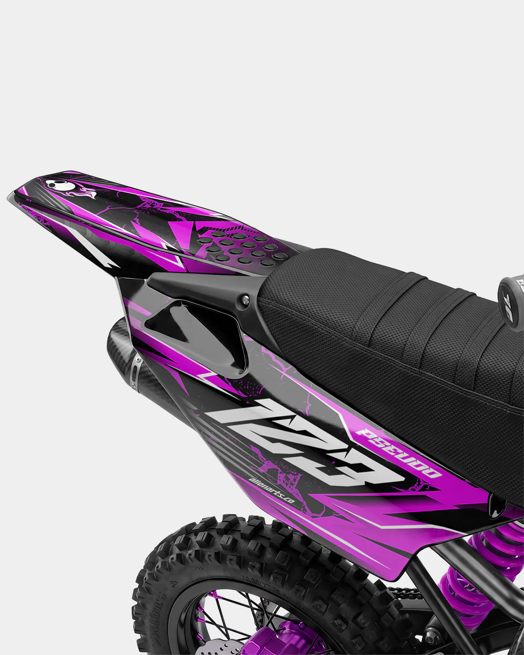 GRUDGE - Kit Déco Dirt Bike Semi-Personnalisable - Rose - Image 3