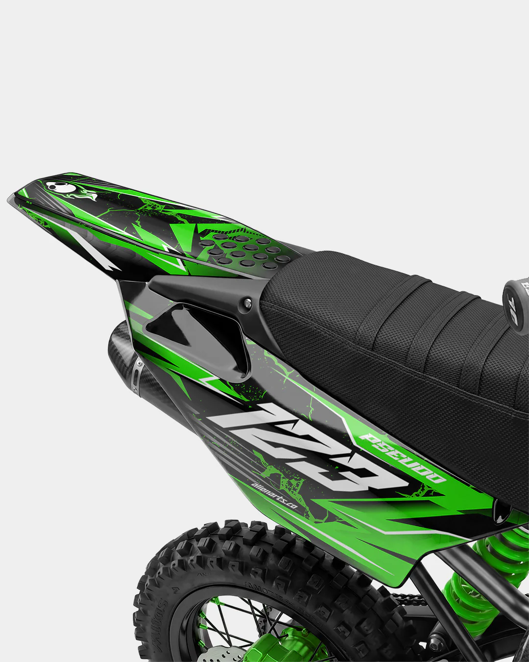 GRUDGE - Kit Déco Dirt Bike Semi-Personnalisable - Vert - Image 3