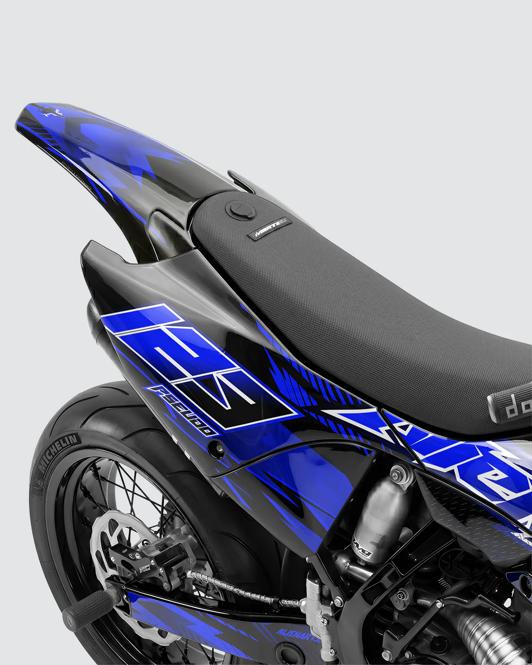 IONIK - Kit Déco Supermotard Semi-Personnalisable - Bleu - Image 3