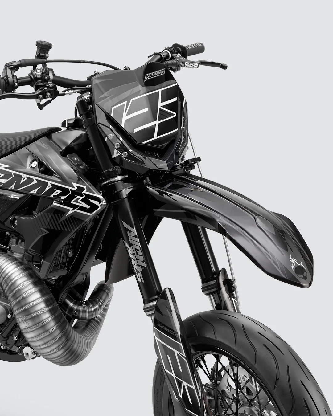 IONIK - Kit Déco Supermotard Semi-Personnalisable - Noir - Image 2