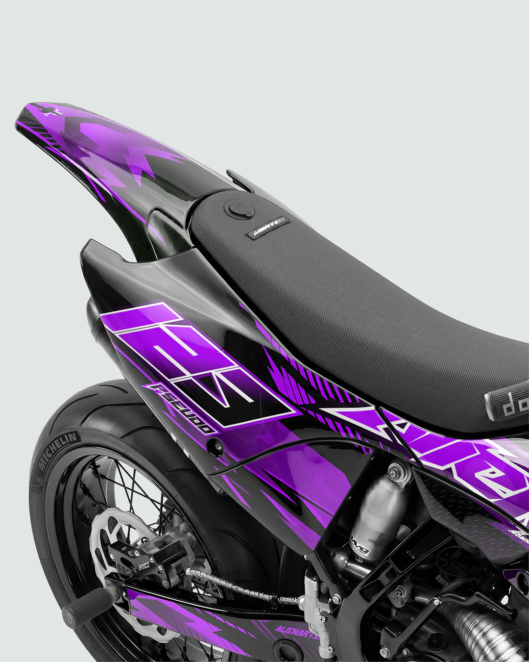 IONIK - Kit Déco Supermotard Semi-Personnalisable - Violet - Image 3