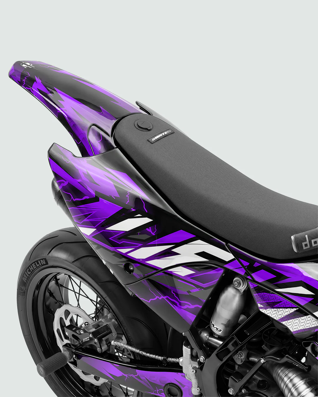 KINETIC - Kit Déco Supermotard Semi-Personnalisable - Violet - Image 3