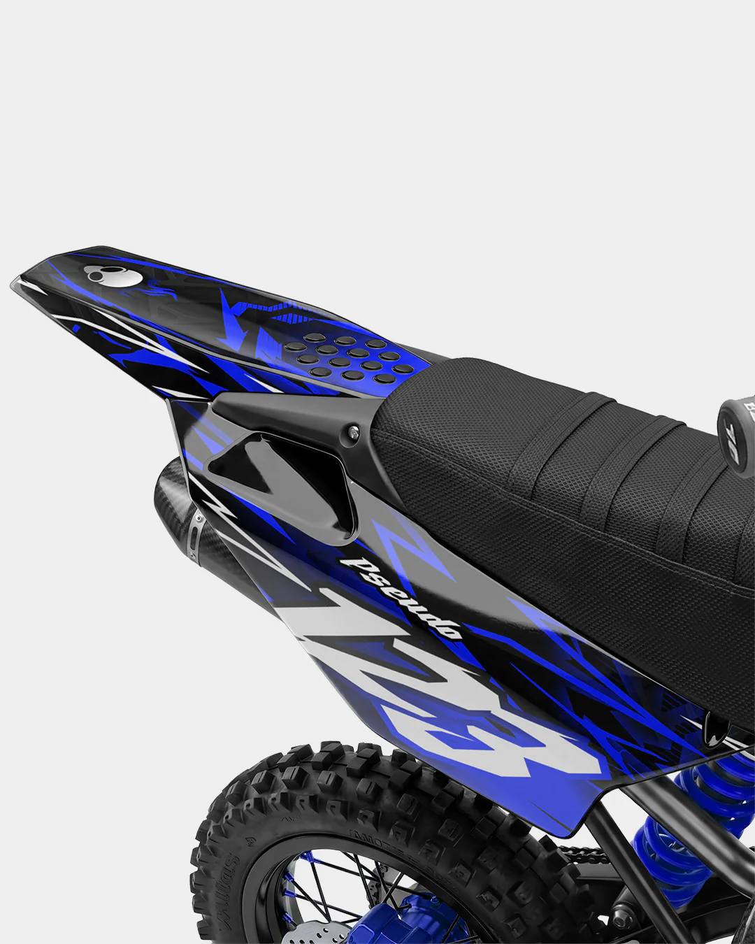 KULOT - Kit Déco Dirt Bike Semi-Personnalisable - Bleu foncé - Image 3