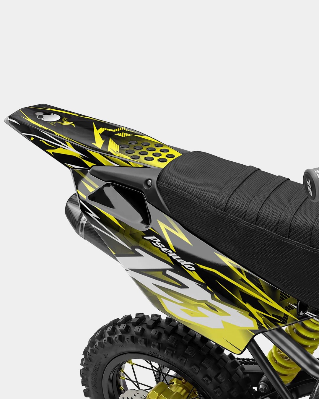 KULOT - Kit Déco Dirt Bike Semi-Personnalisable - Jaune - Image 3