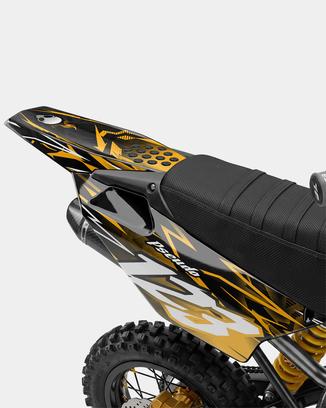 KULOT - Kit Déco Dirt Bike Semi-Personnalisable - Jaune foncé - Image 3