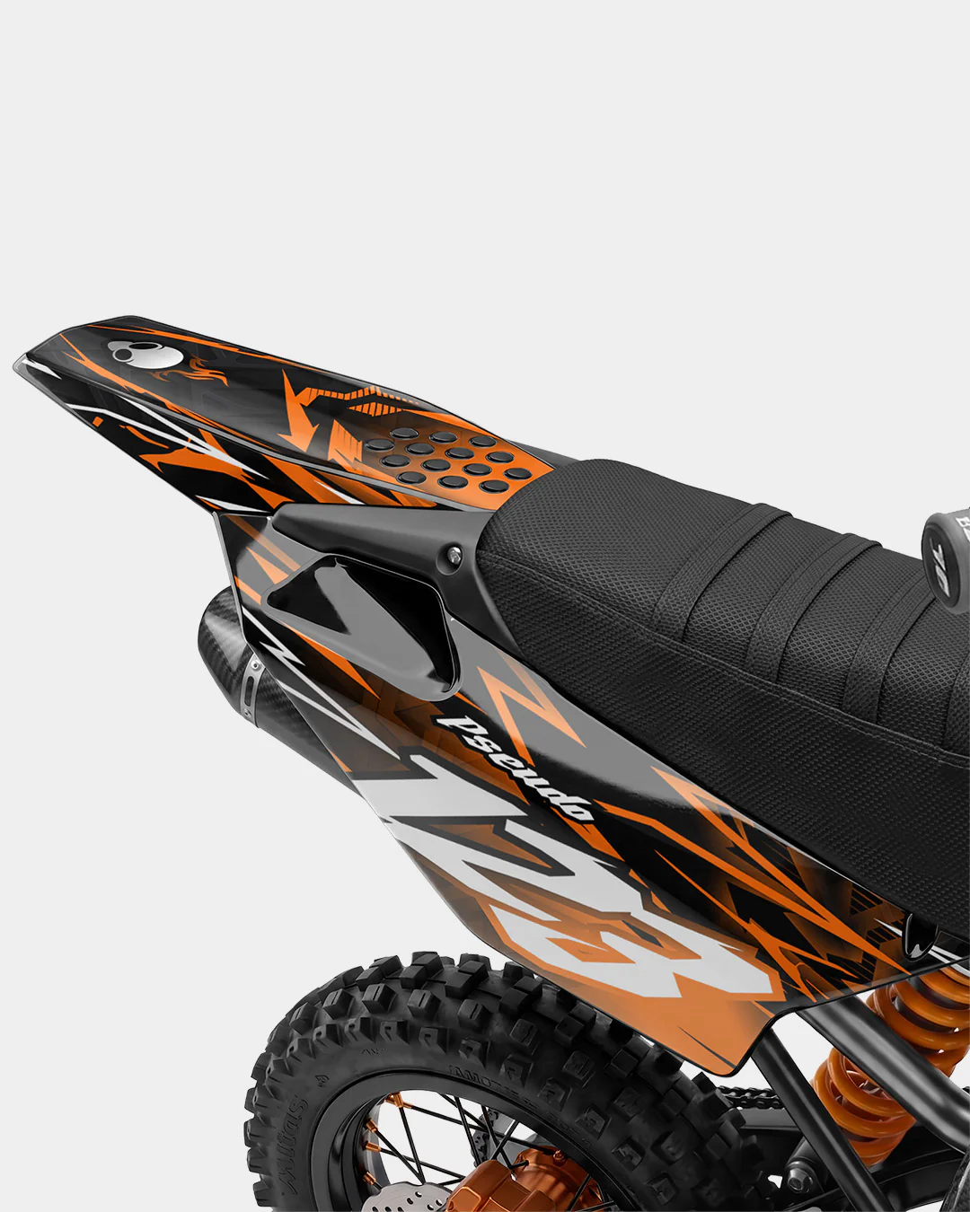 KULOT - Kit Déco Dirt Bike Semi-Personnalisable - Orange - Image 3