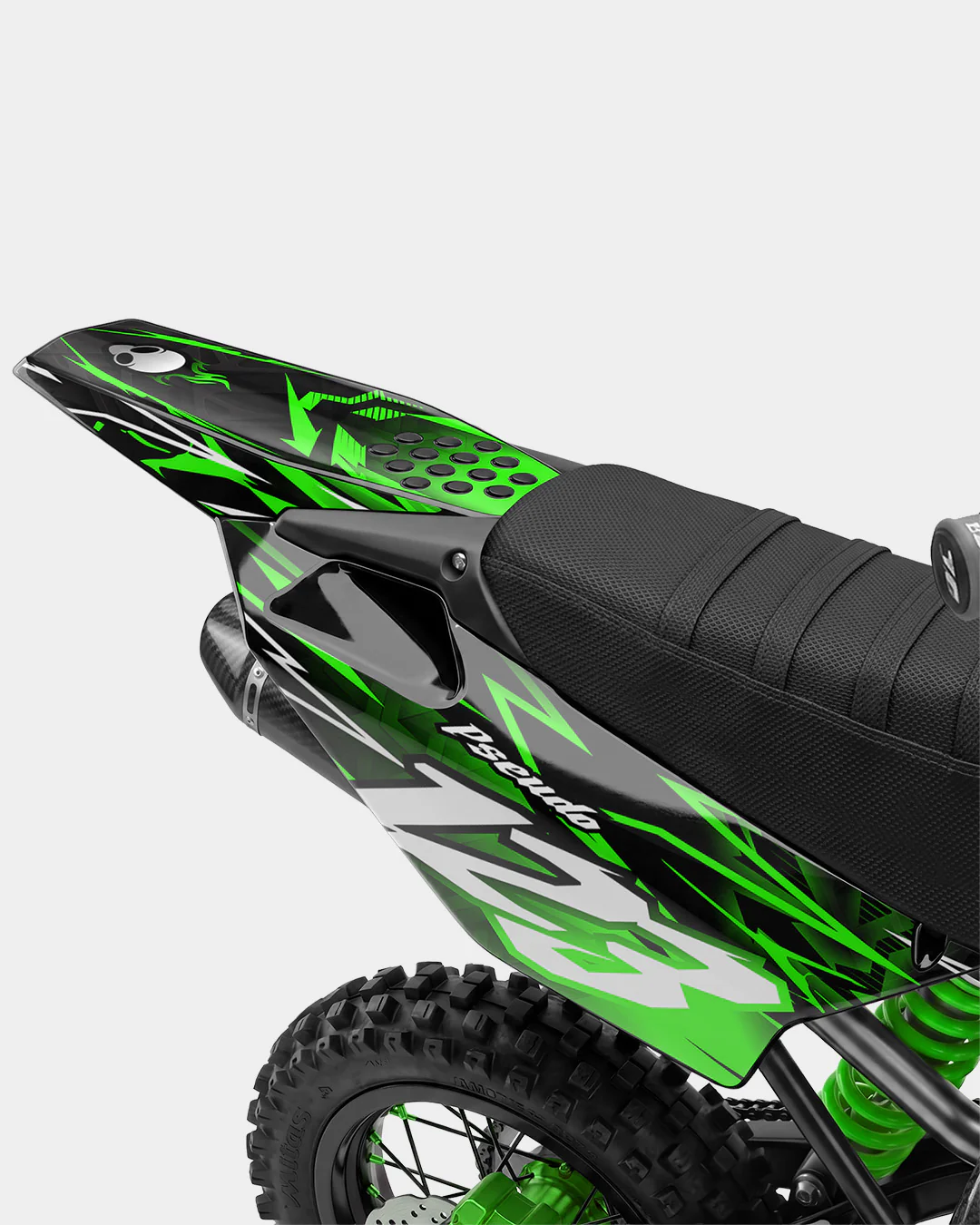 KULOT - Kit Déco Dirt Bike Semi-Personnalisable - Vert - Image 3
