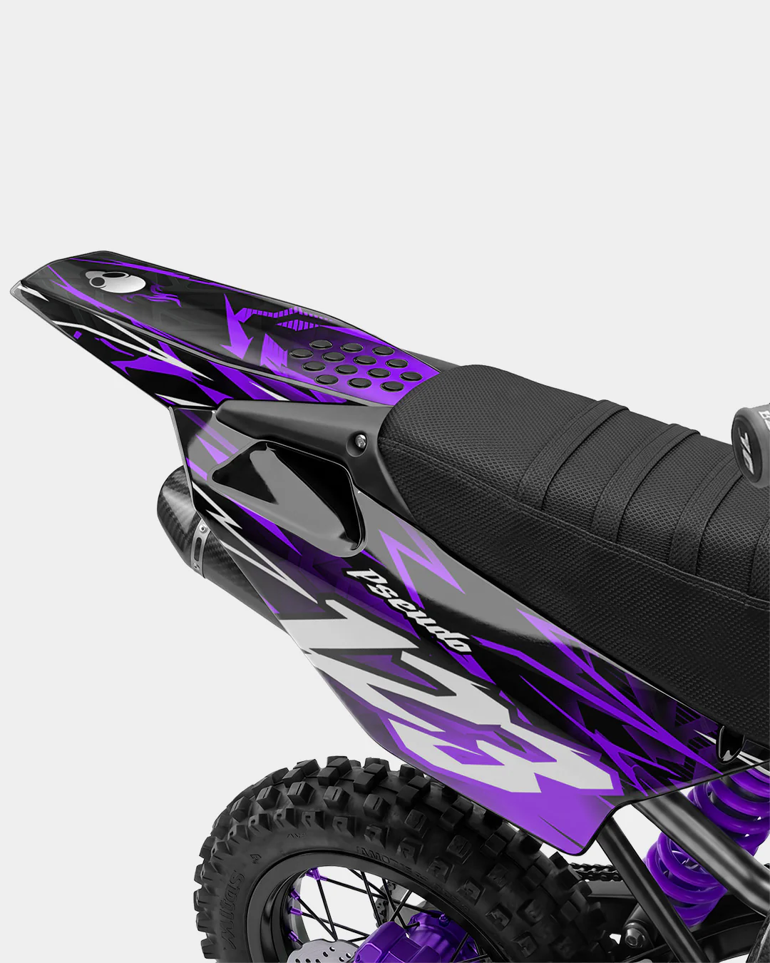 KULOT - Kit Déco Dirt Bike Semi-Personnalisable - Violet - Image 3