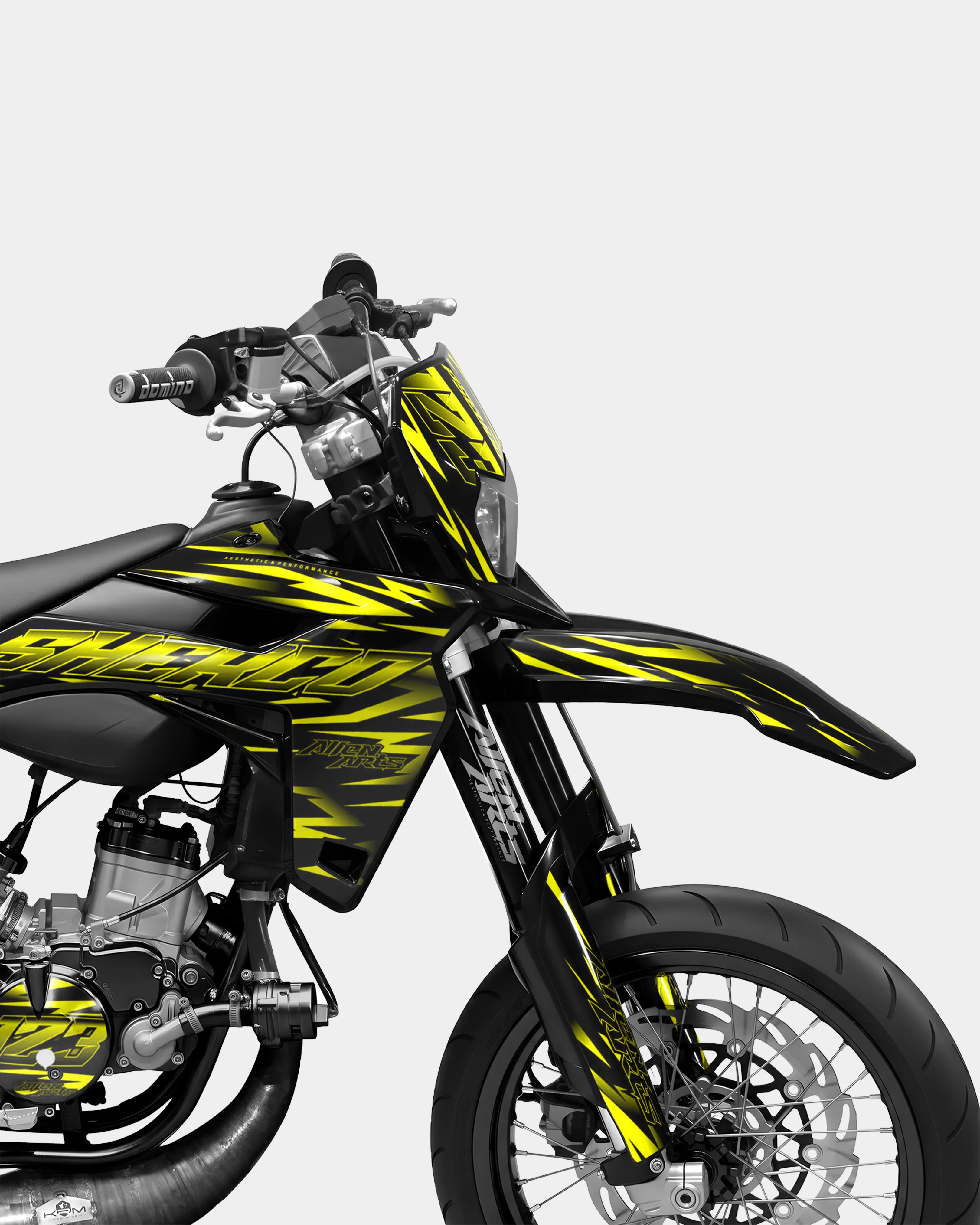 LIEN- Kit deco SHERCO 50cc - Jaune - Image 3