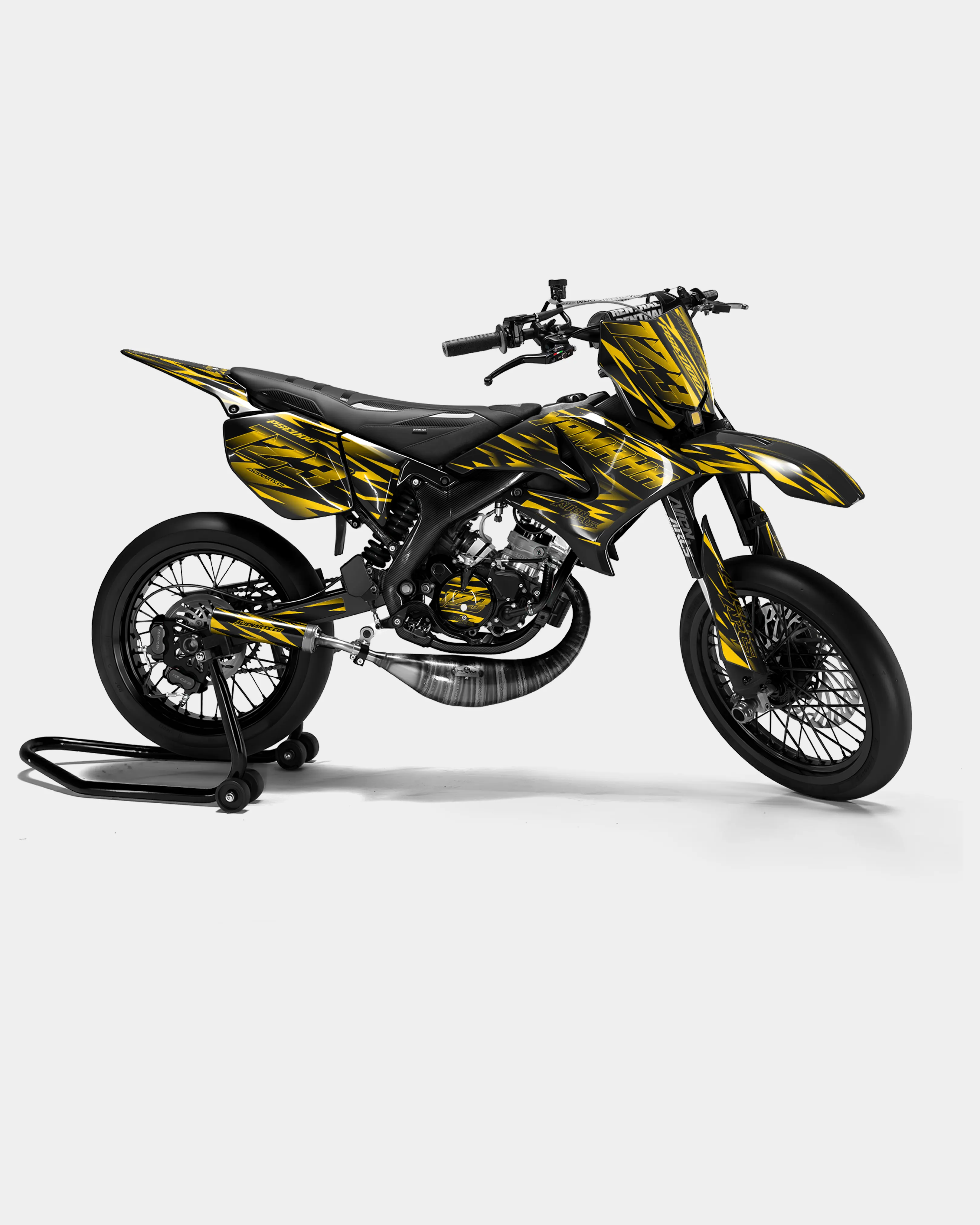 LIEN - Kit deco YAMAHA DT 50cc - Jaune foncé
