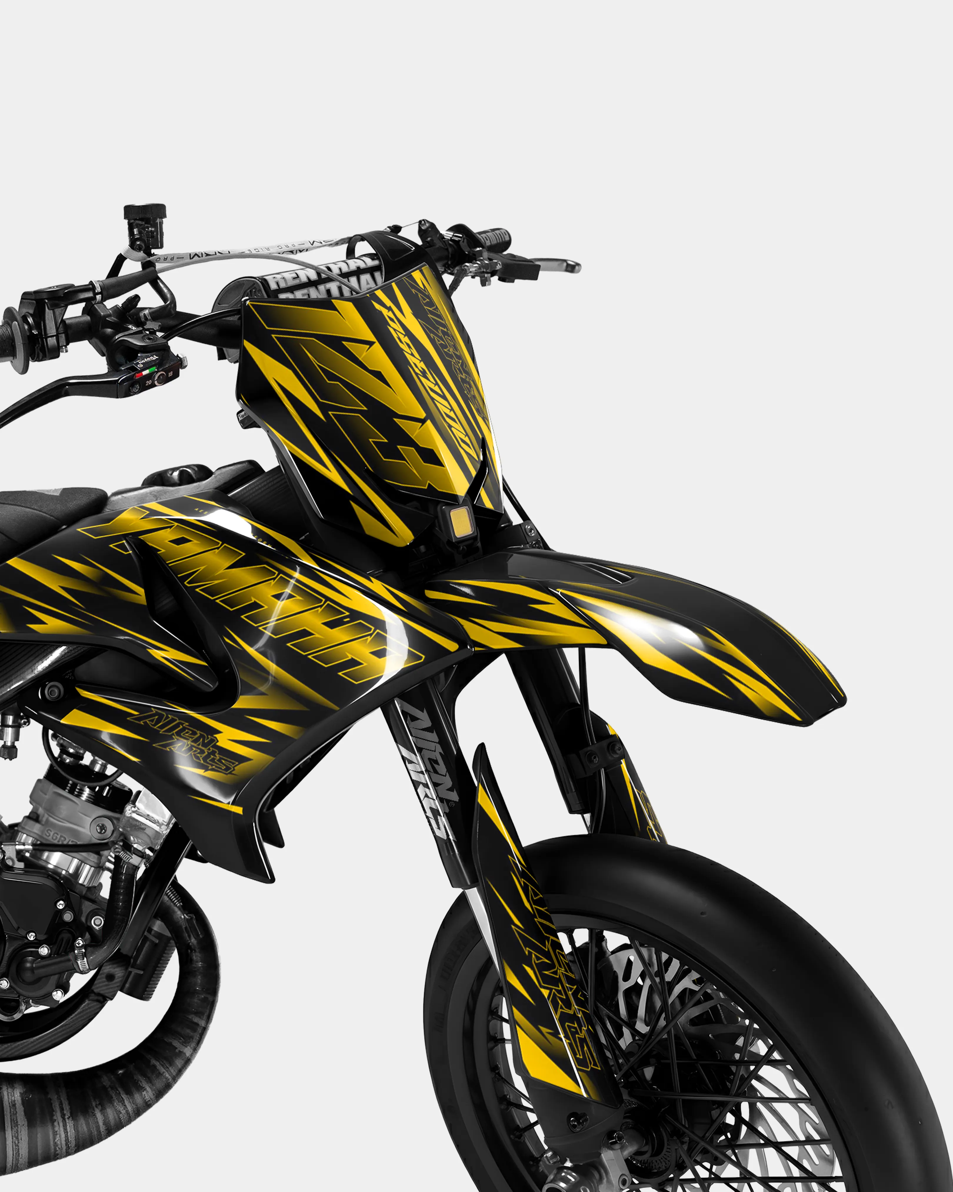 LIEN - Kit deco YAMAHA DT 50cc - Jaune foncé - Image 2