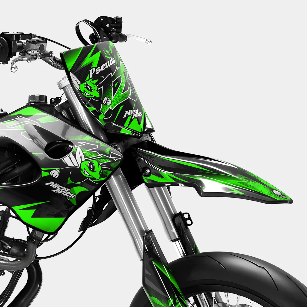 LISSE - Kit deco DERBI 50cc - Vert - Image 2