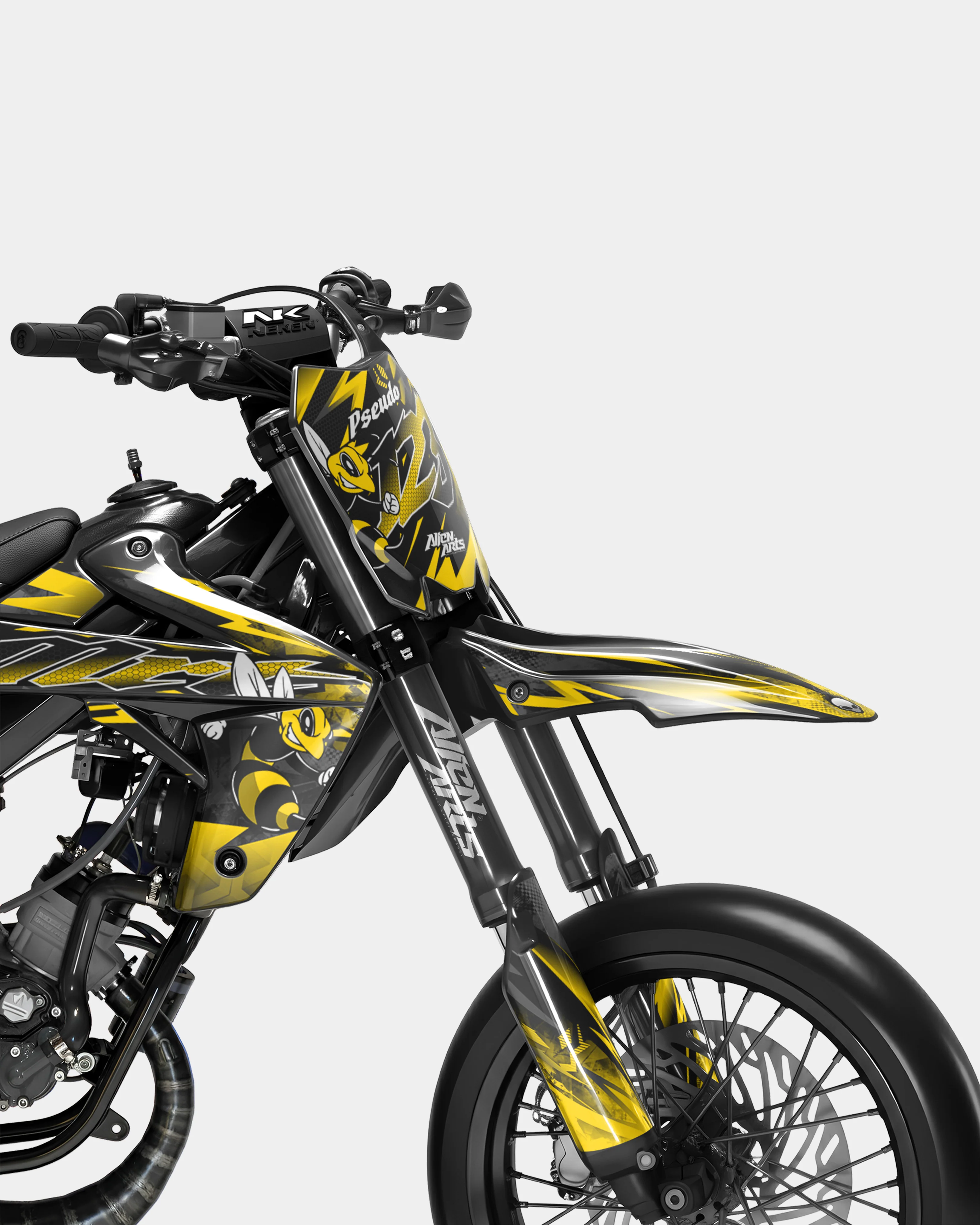 LISSE - Kit deco RIEJU 50cc - Jaune Foncé - Image 2
